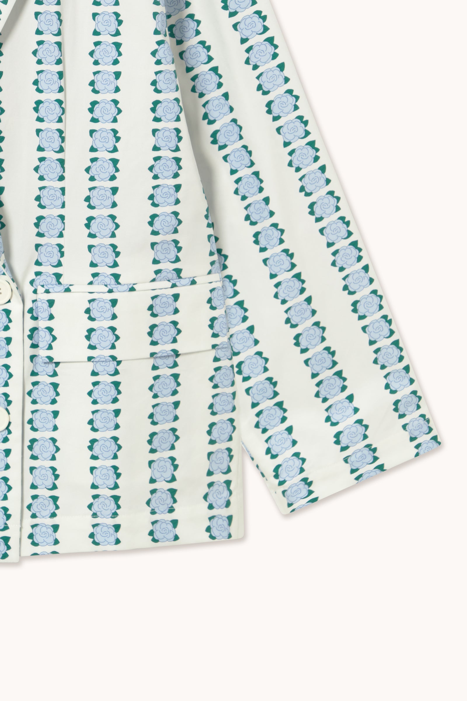 FLOWERS TWILL BLAZER