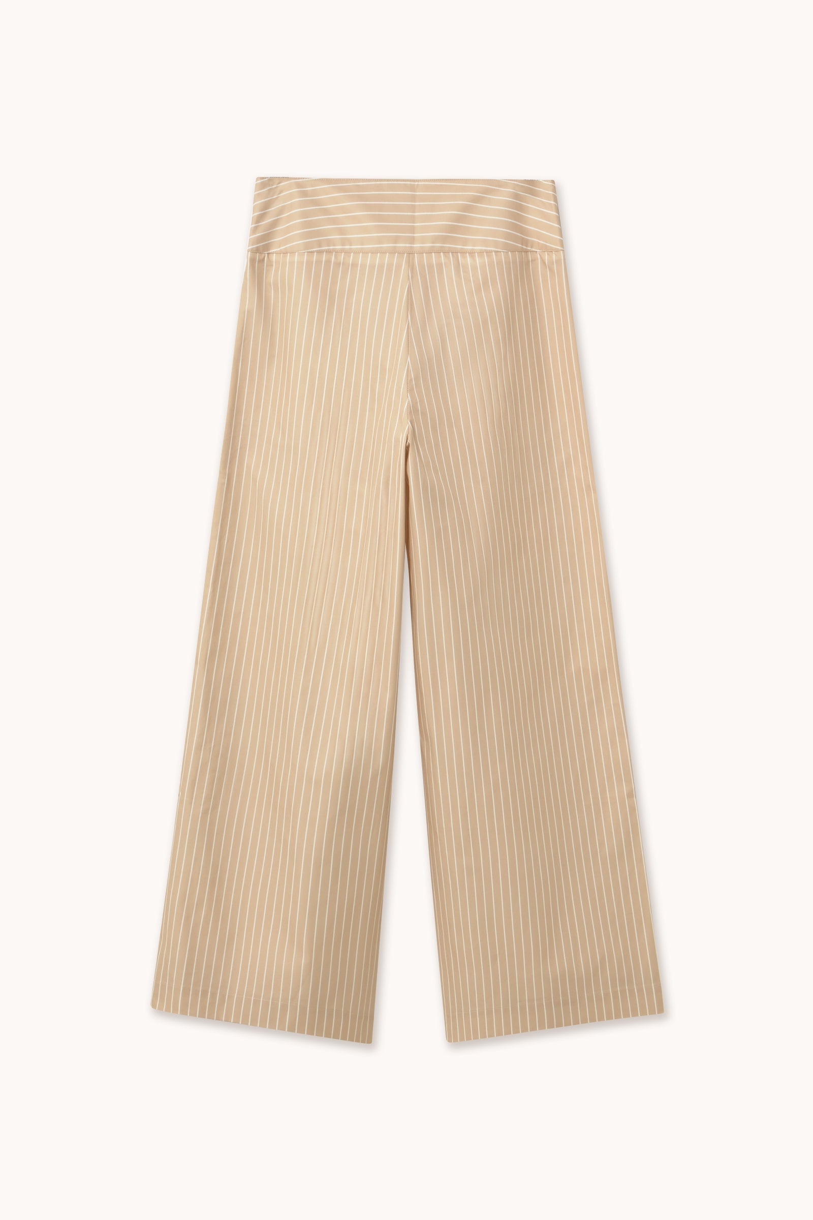 THIN STRIPES TWILL TROUSERS
