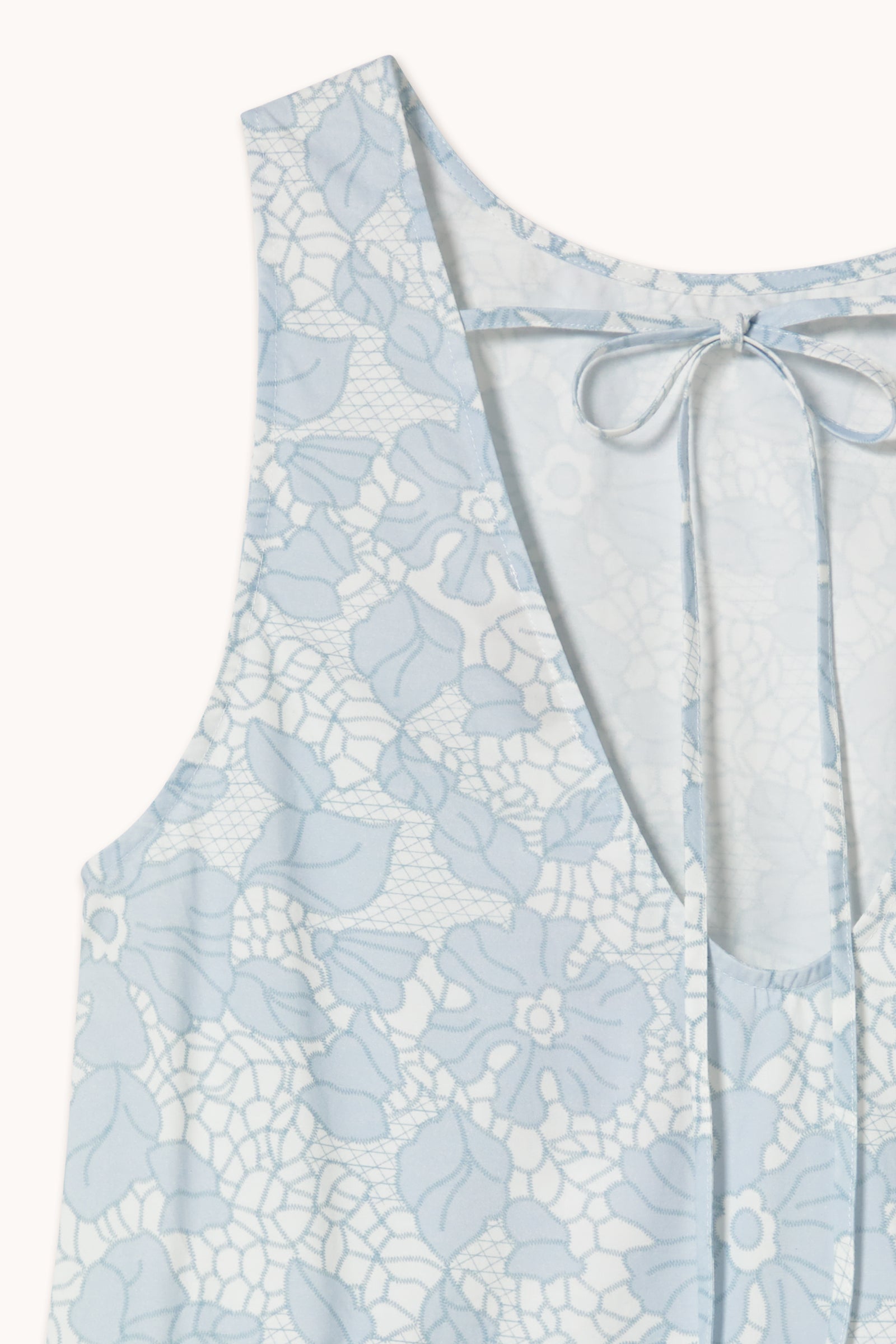 FLOWERS LOW BACK DRESS