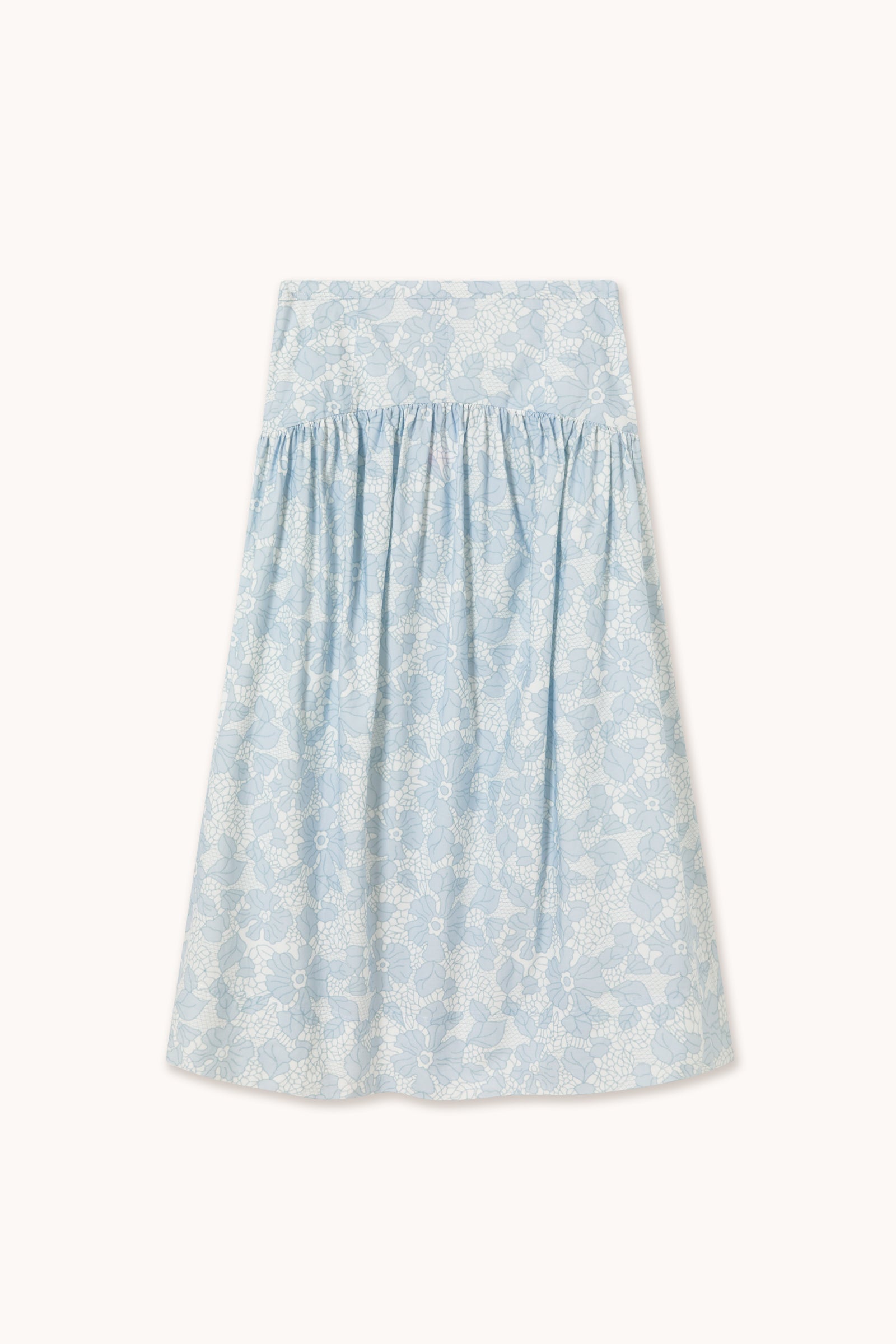 FLOWERS CUTLINES SKIRT