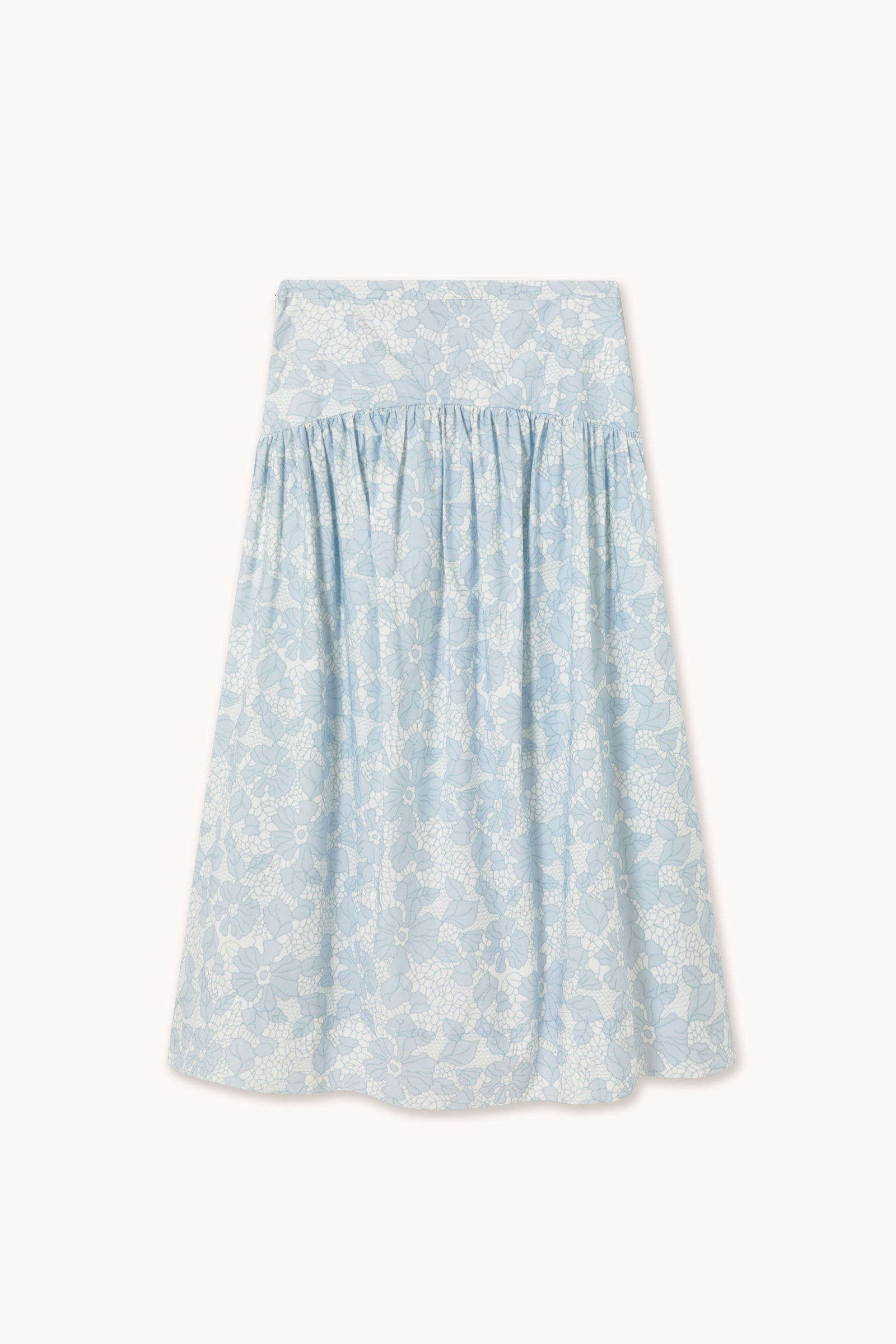 FLOWERS CUTLINES SKIRT