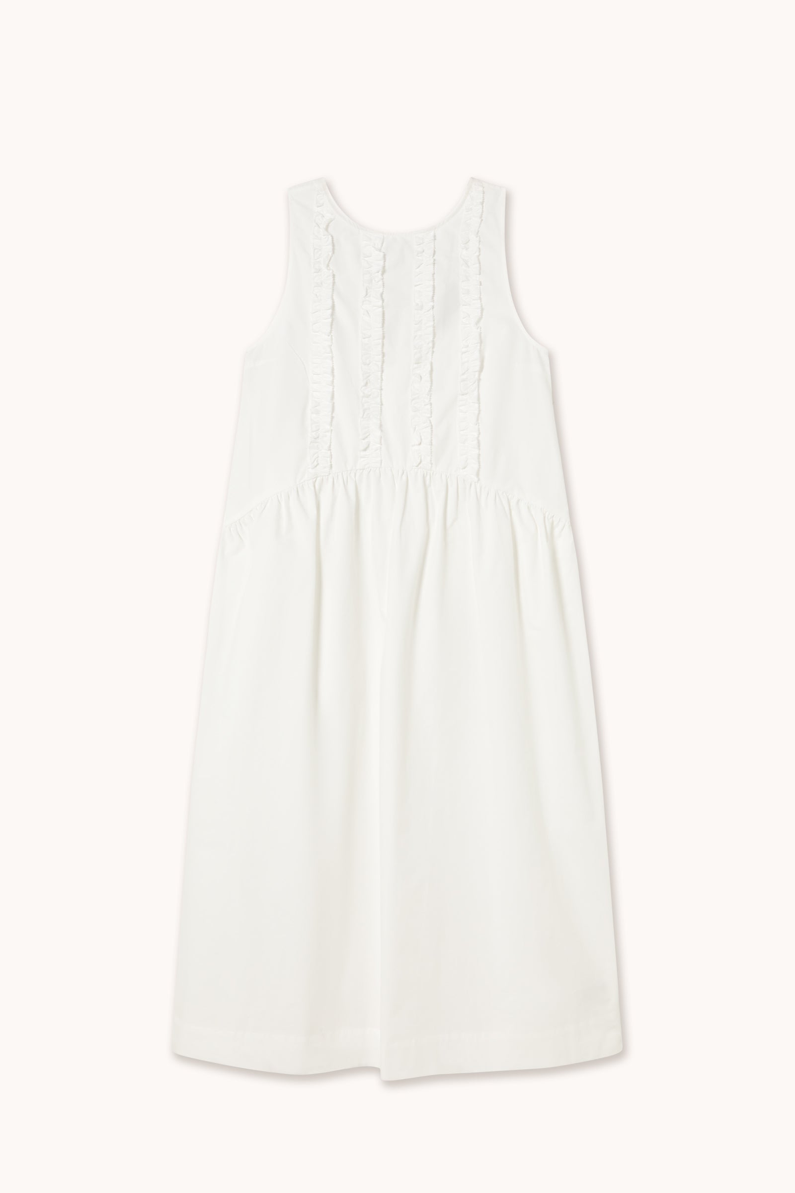LOW BACK FRILLS DRESS