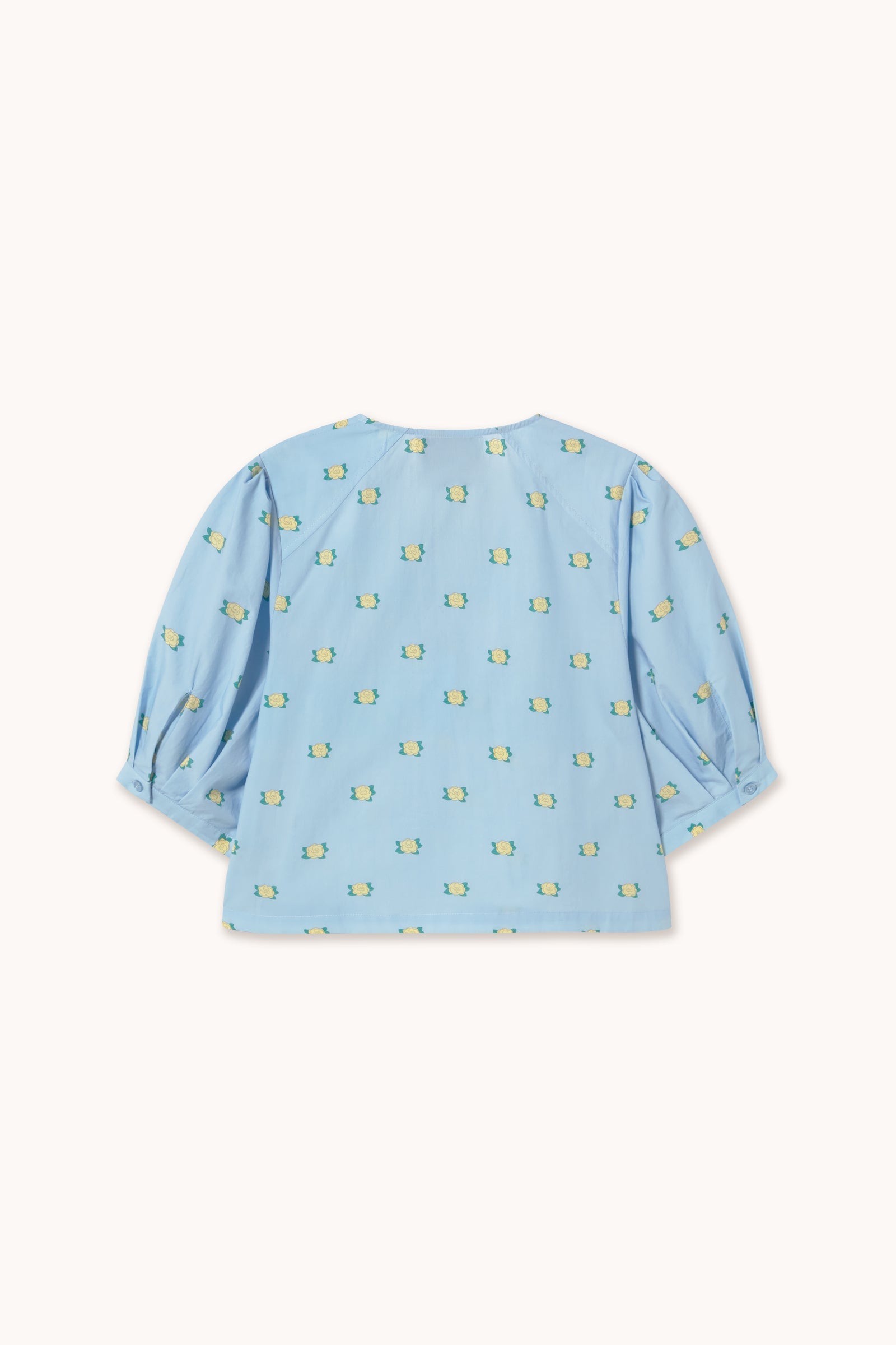 FLOWERS BOW BLOUSE