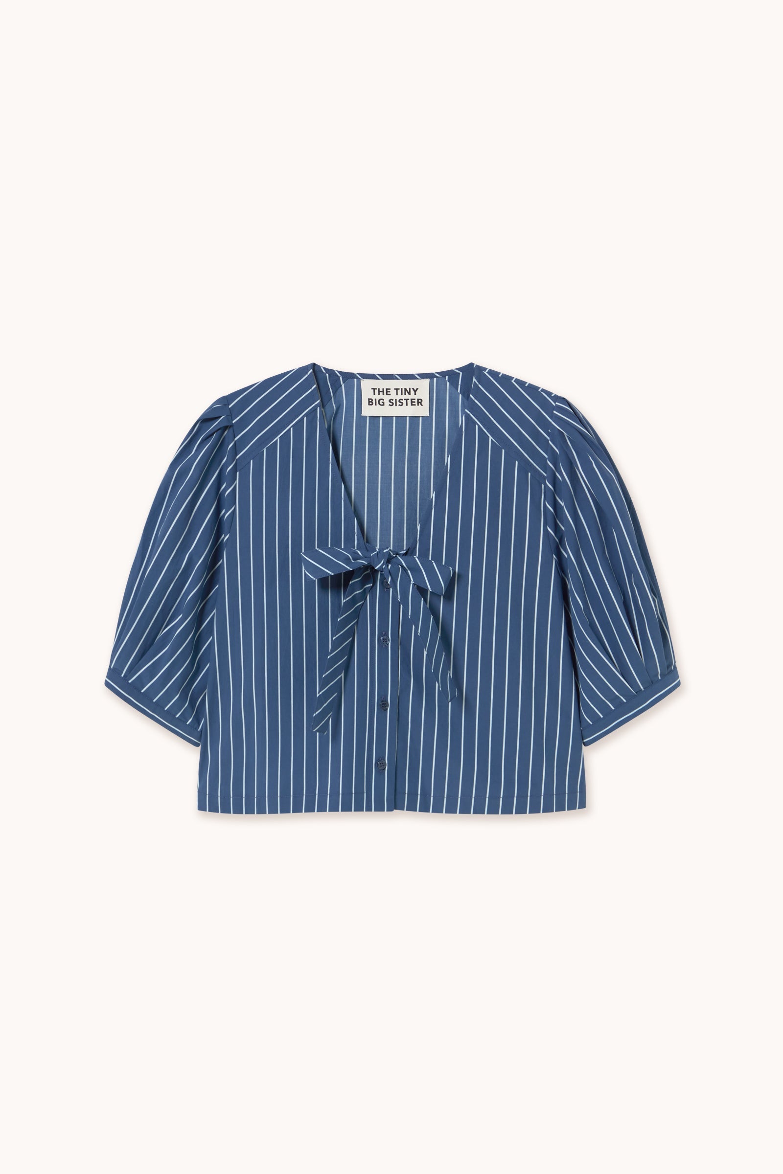 STRIPED BOW BLOUSE
