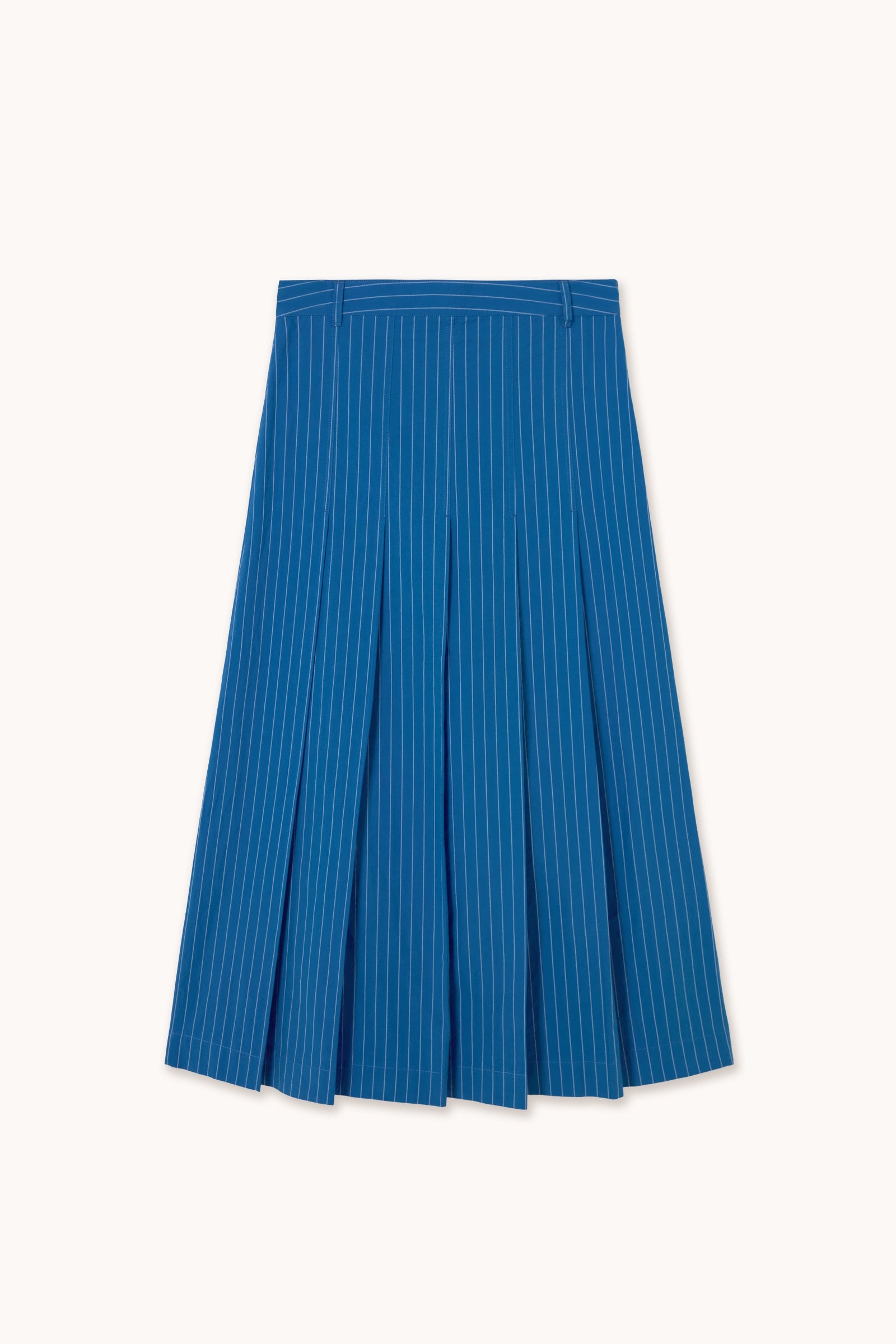 STRIPED PLEATED SKIRT