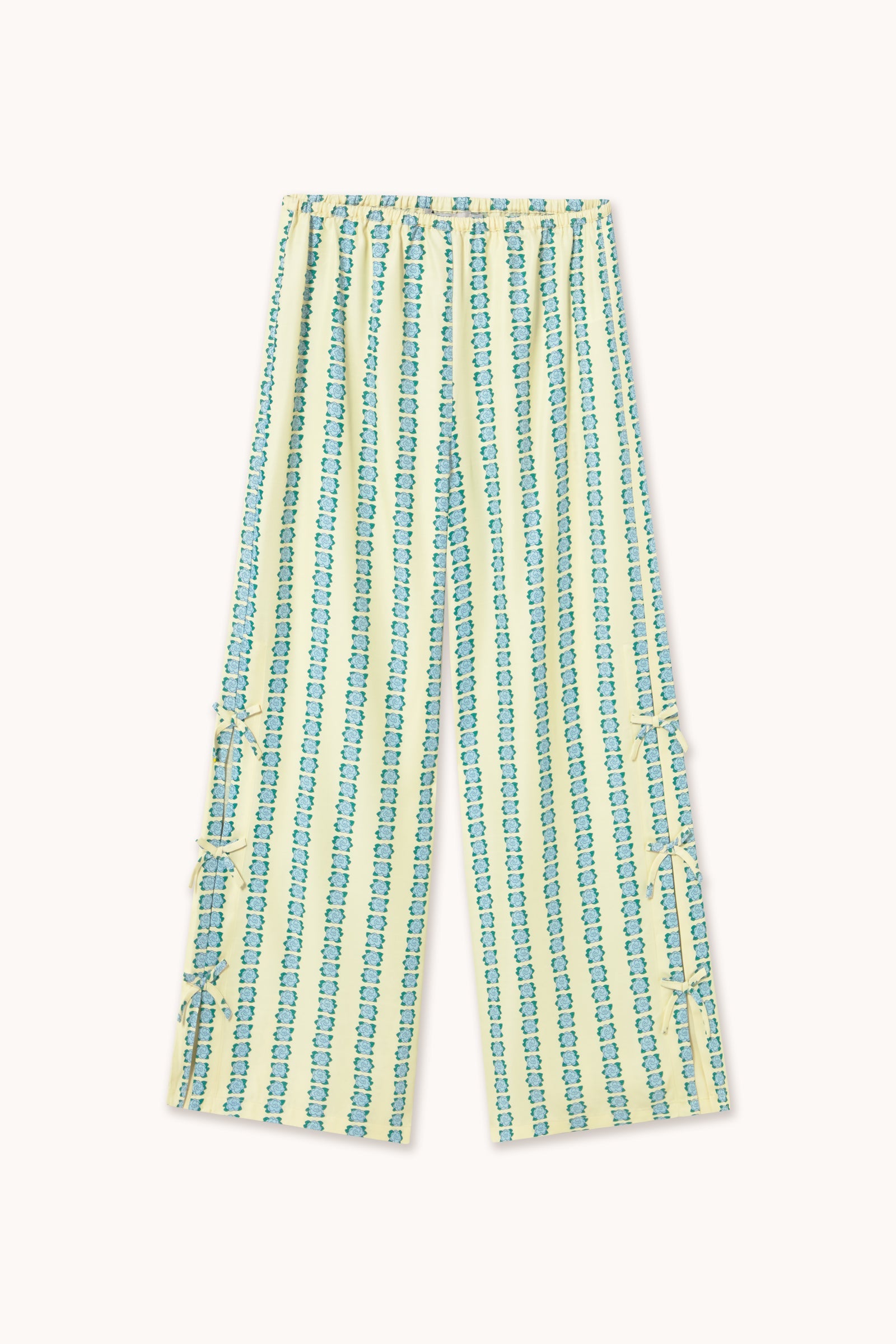 FLOWERS ELASTICATED PANTS