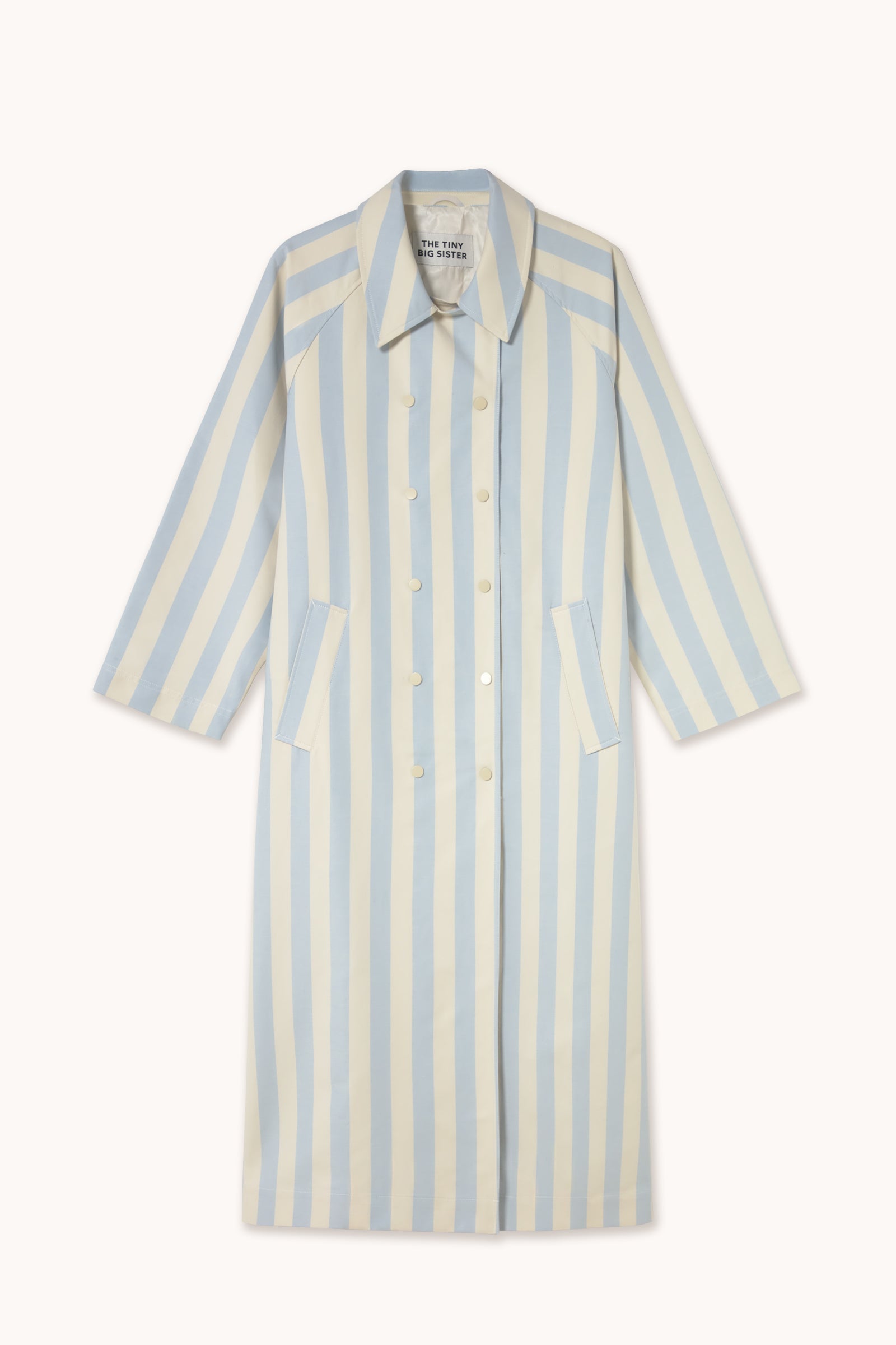STRIPED TRENCH COAT