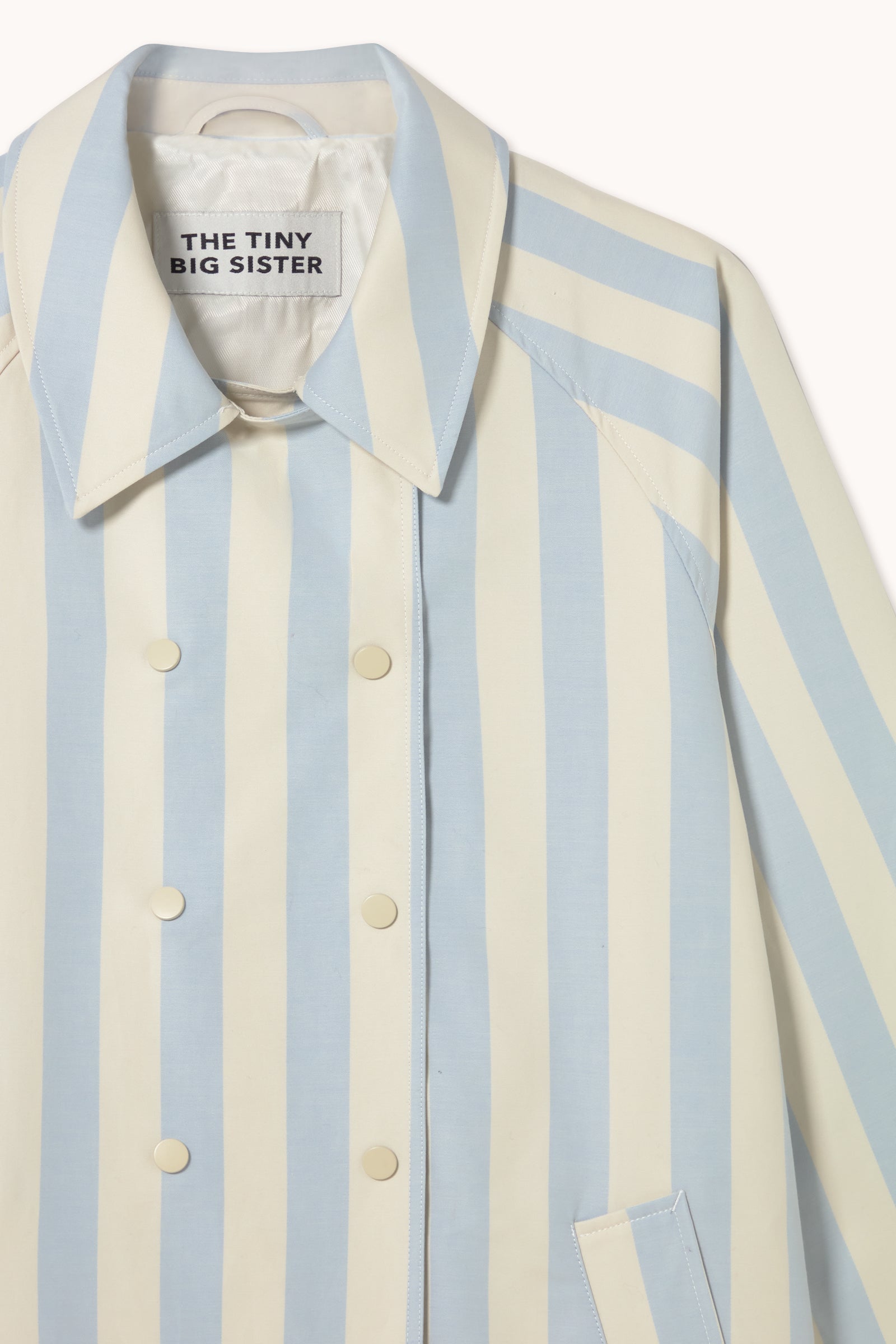 STRIPED TRENCH COAT
