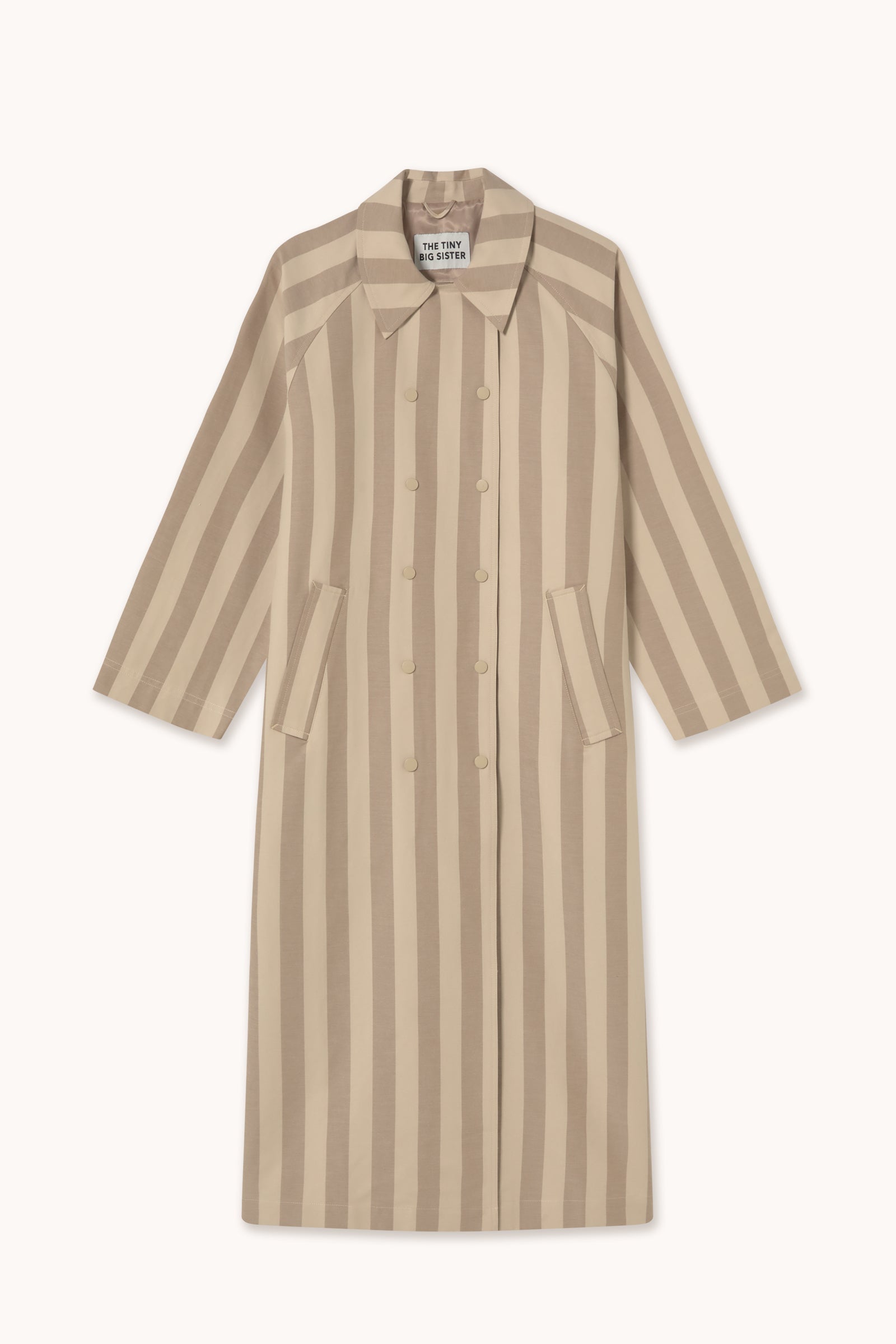 STRIPED TRENCH COAT