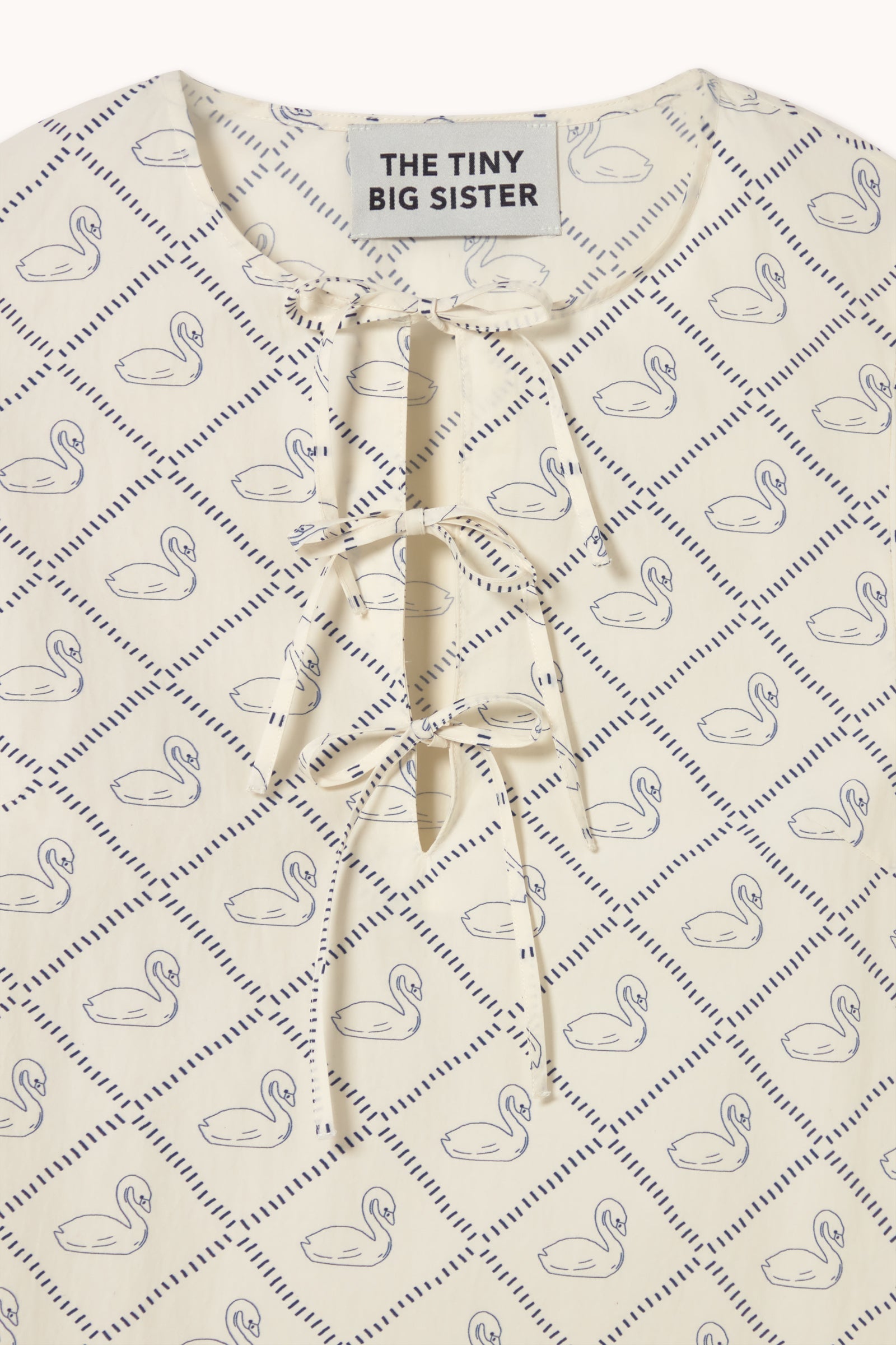 SWANS PUFF SLEEVES DRESS