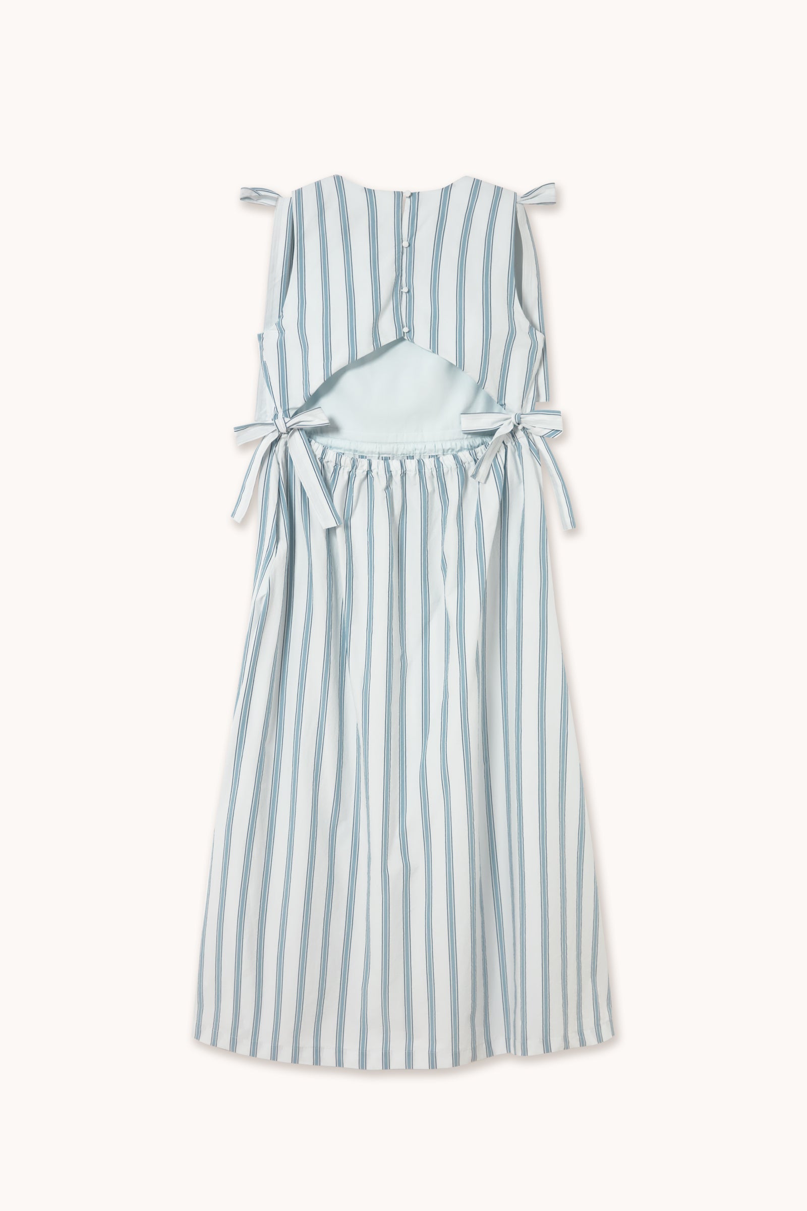 RETRO STRIPES OPEN BACK DRESS