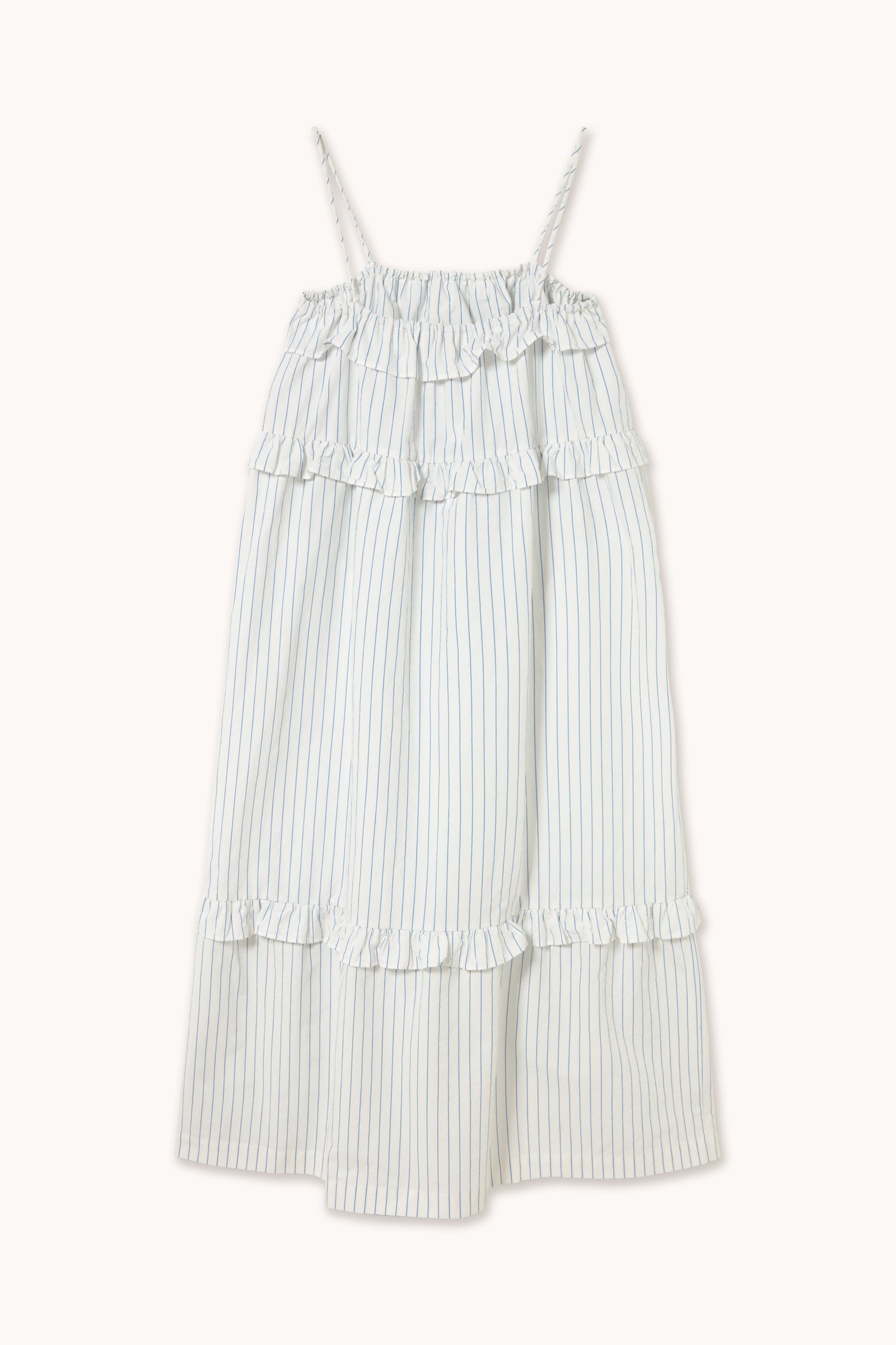 STRIPED TIERED DRESS