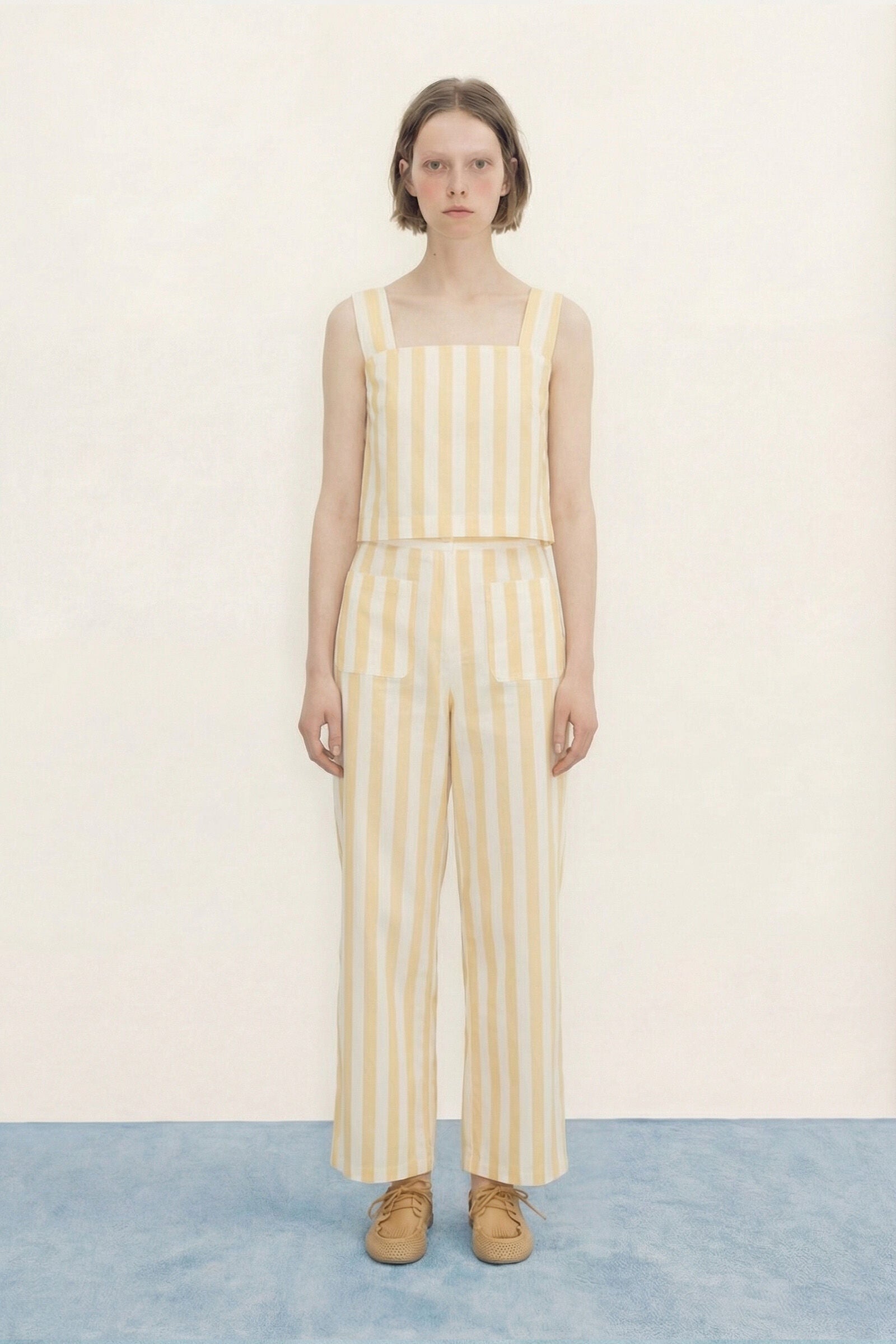 STRIPED POCKETS PANTS