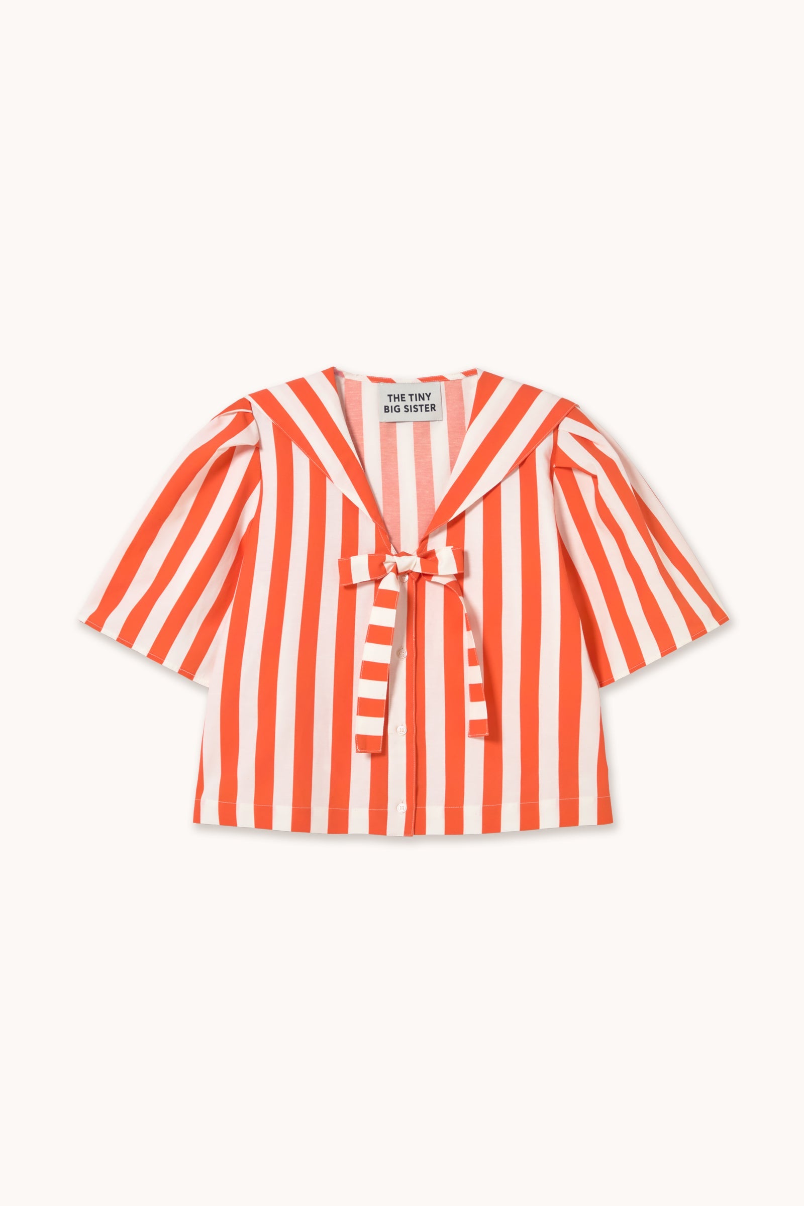 STRIPED SAILOR NECK BLOUSE