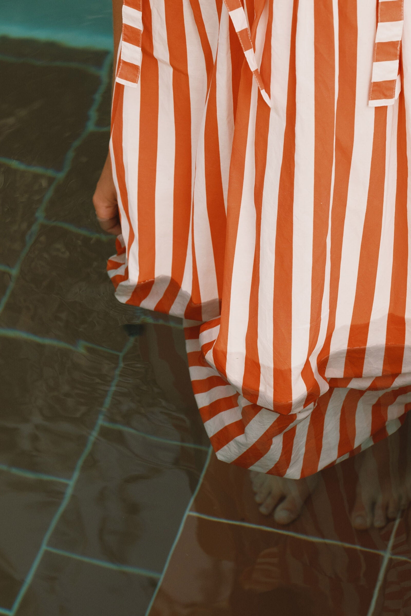 STRIPED BOWS DRESS