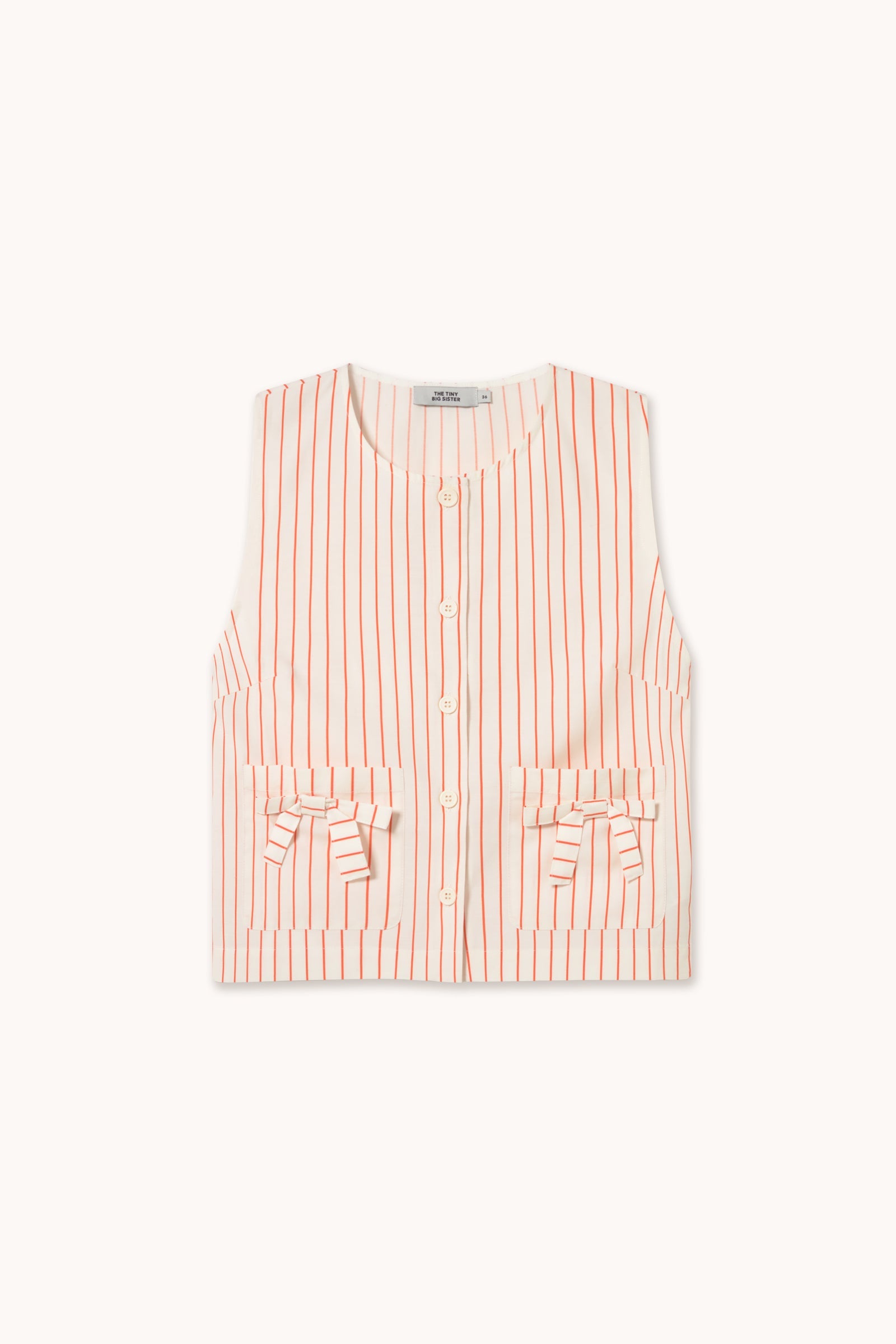 THIN STRIPES BOW VEST