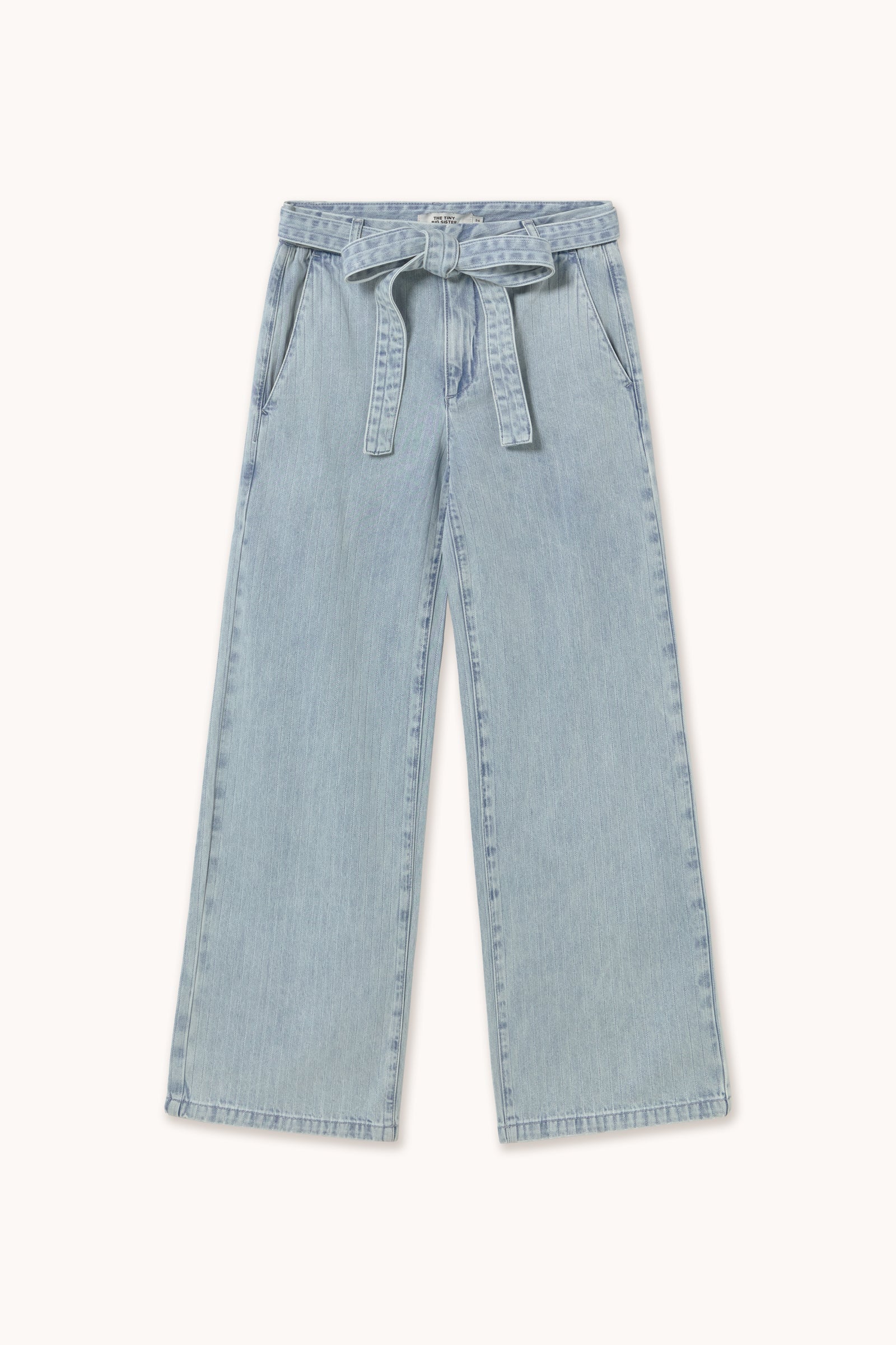 STRIPED DENIM PANTS