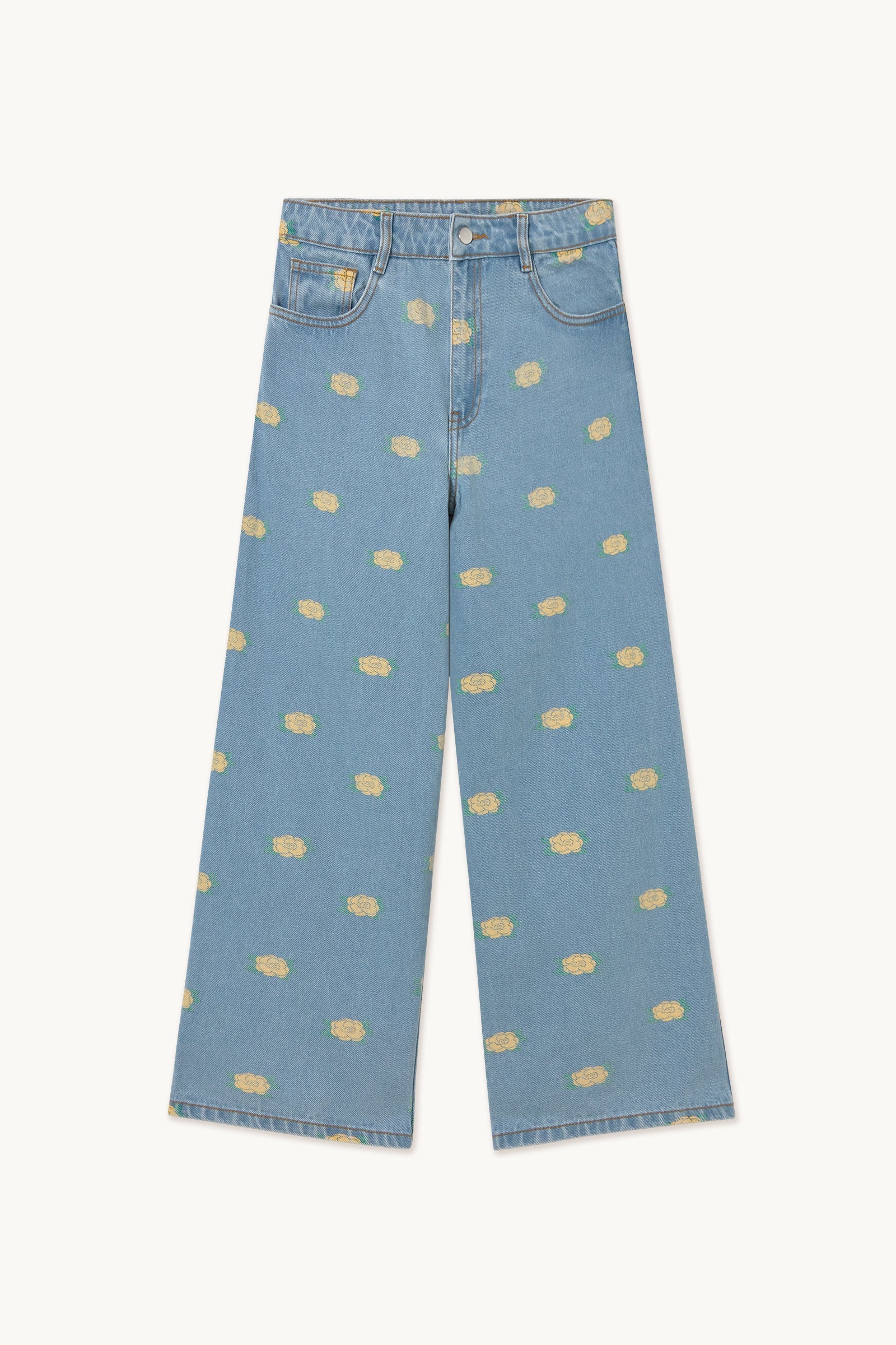 BERTA FLOWERS DENIM