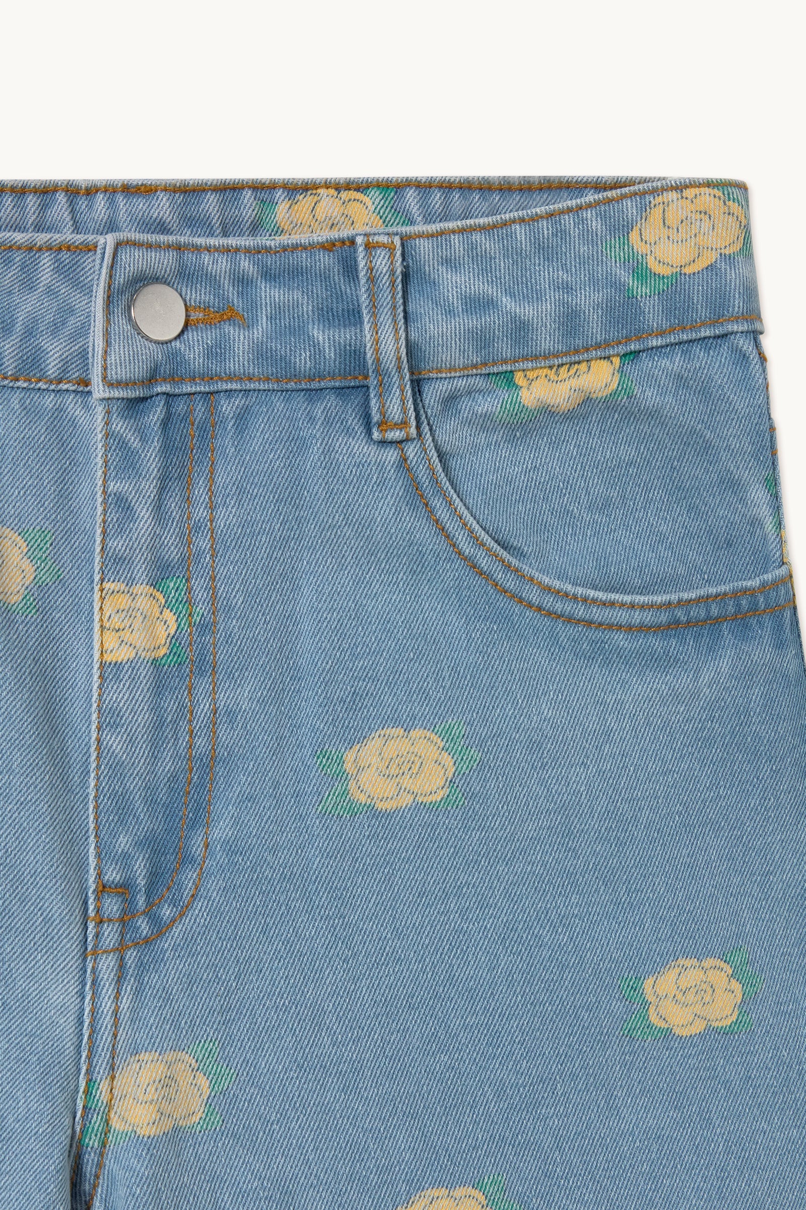 BERTA FLOWERS DENIM