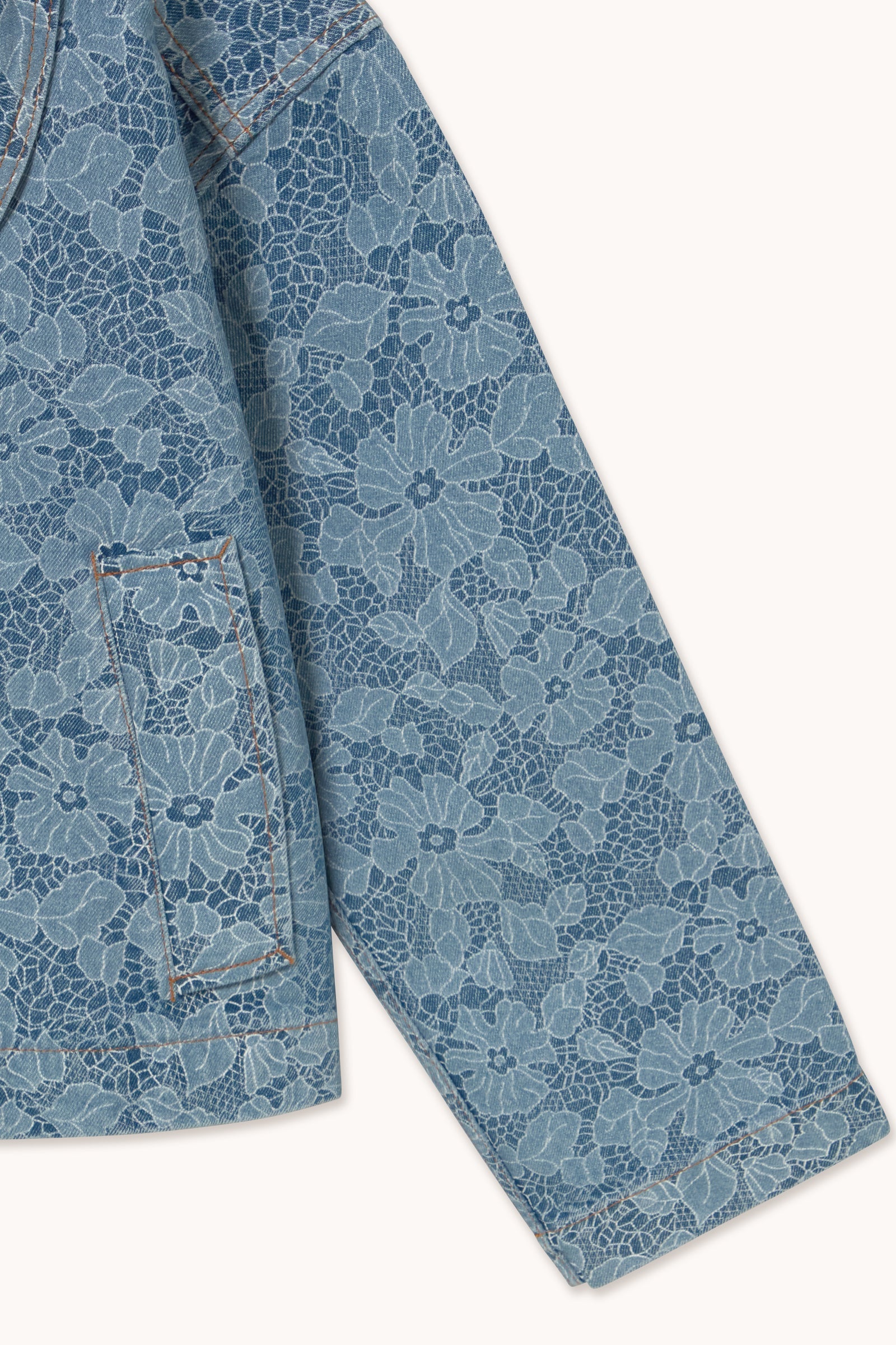 LACE DENIM JACKET