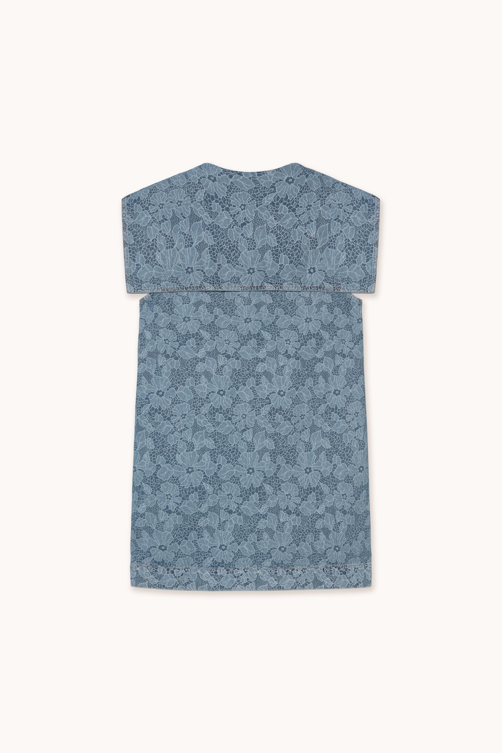 LACE DENIM DRESS
