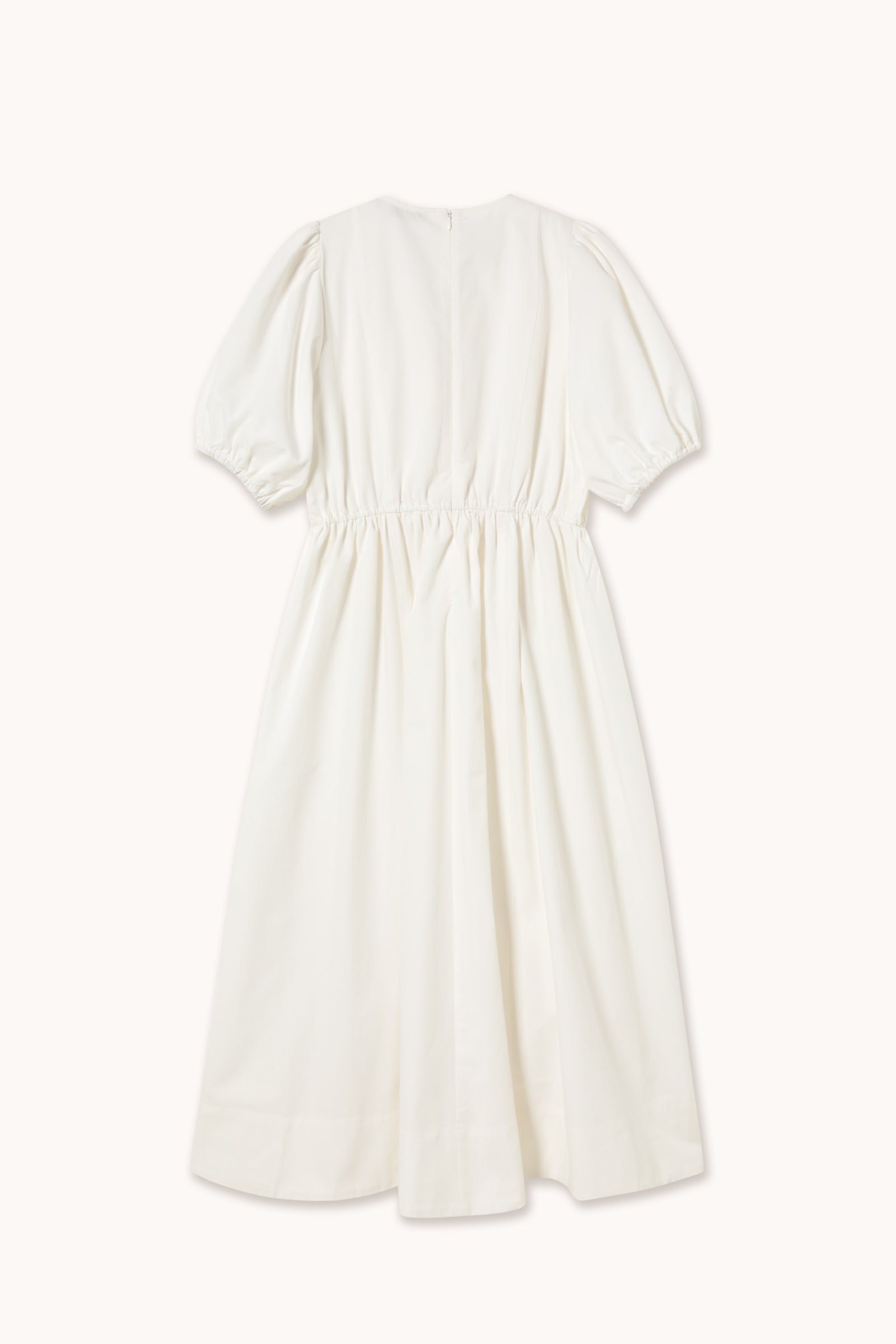PUFF SLEEVES MIDI DRESS