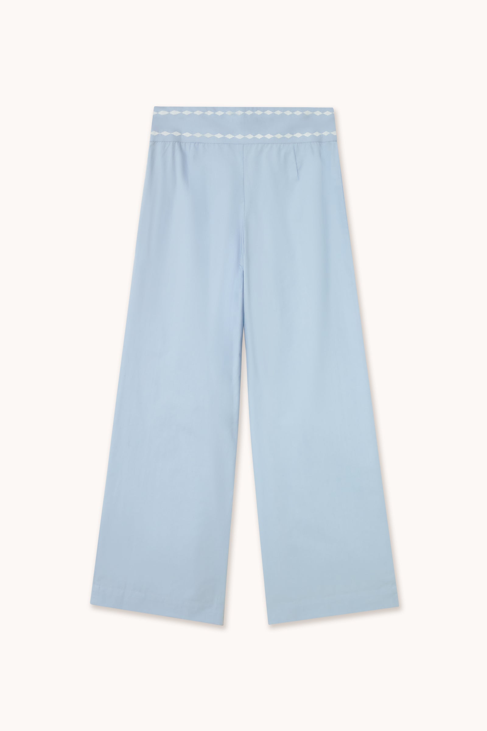 EMBROIDERED WIDE PANTS