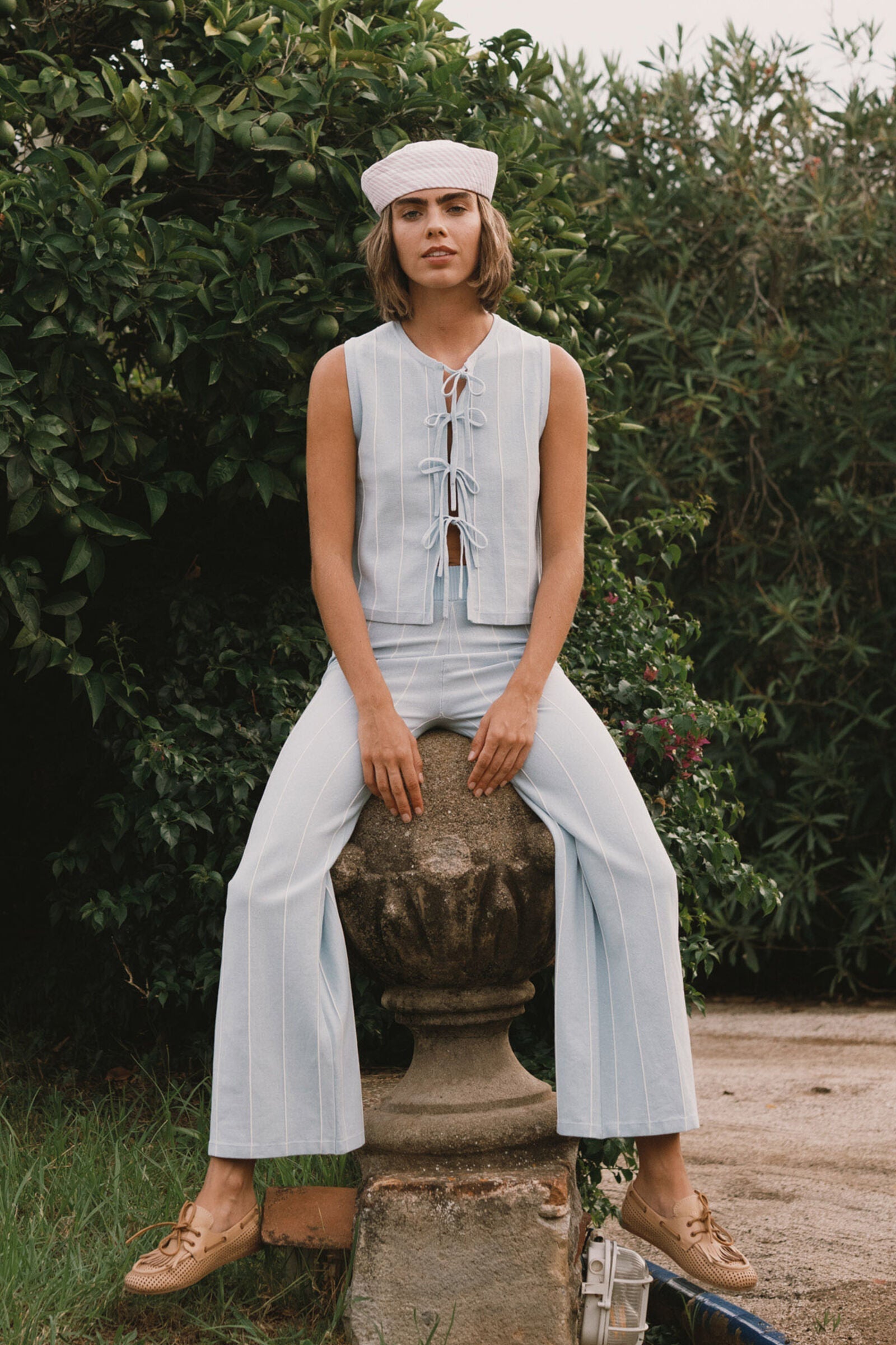 TIE DETAIL VEST