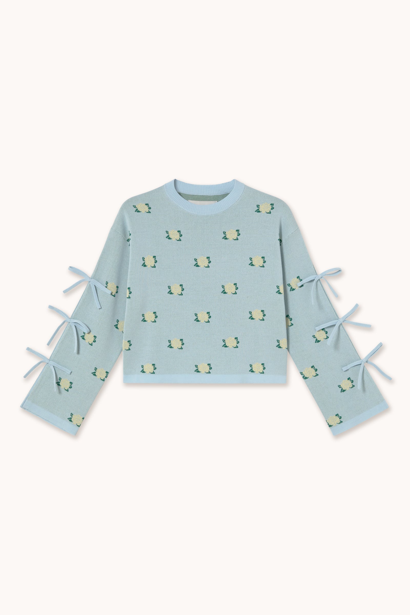 FLOWERS JACQUARD SWEATER