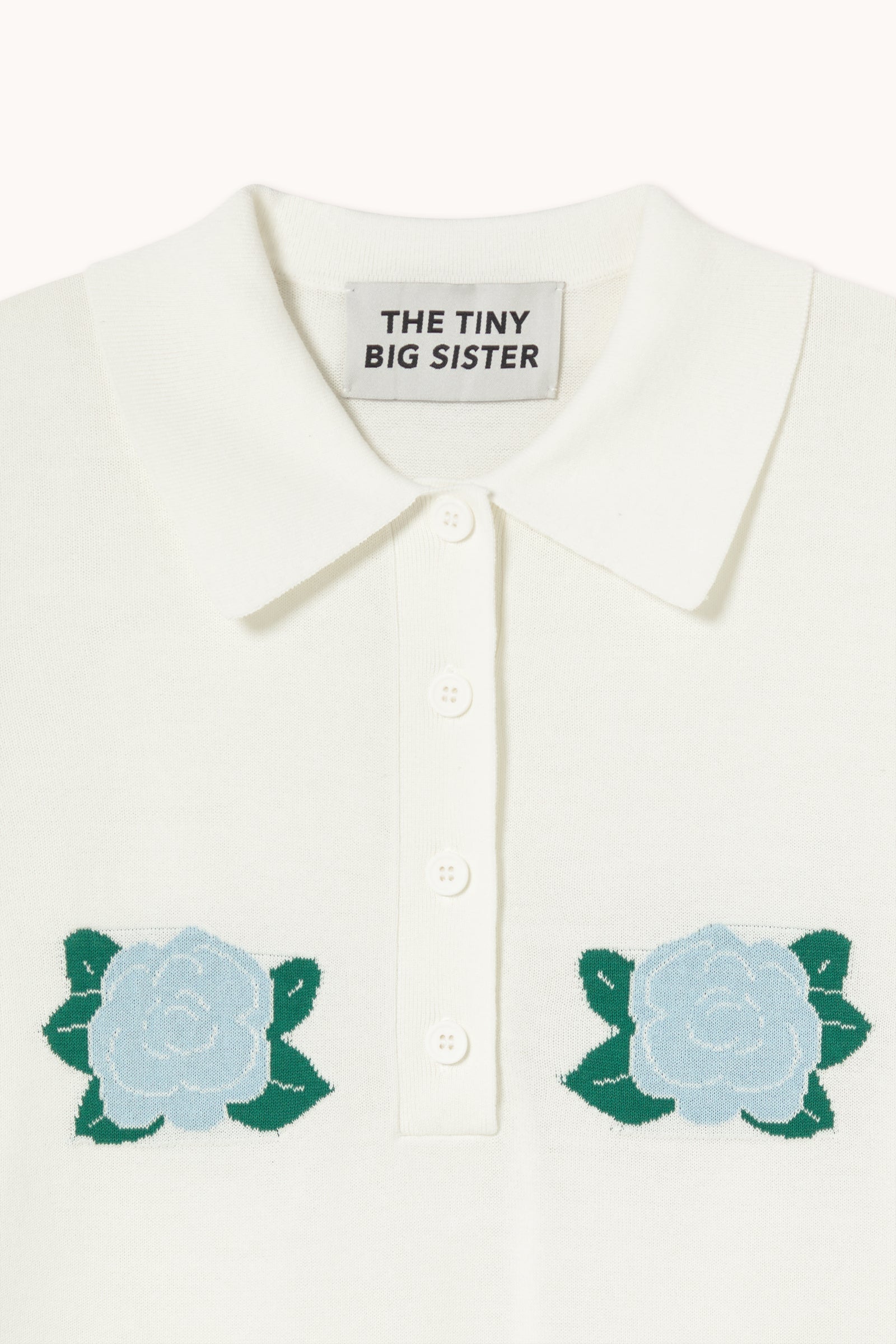 FLOWERS KNITTED POLO