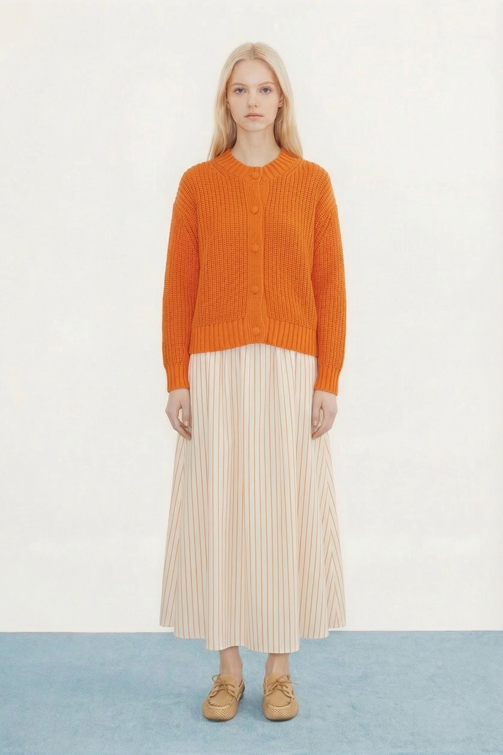 ROUND NECK CARDIGAN