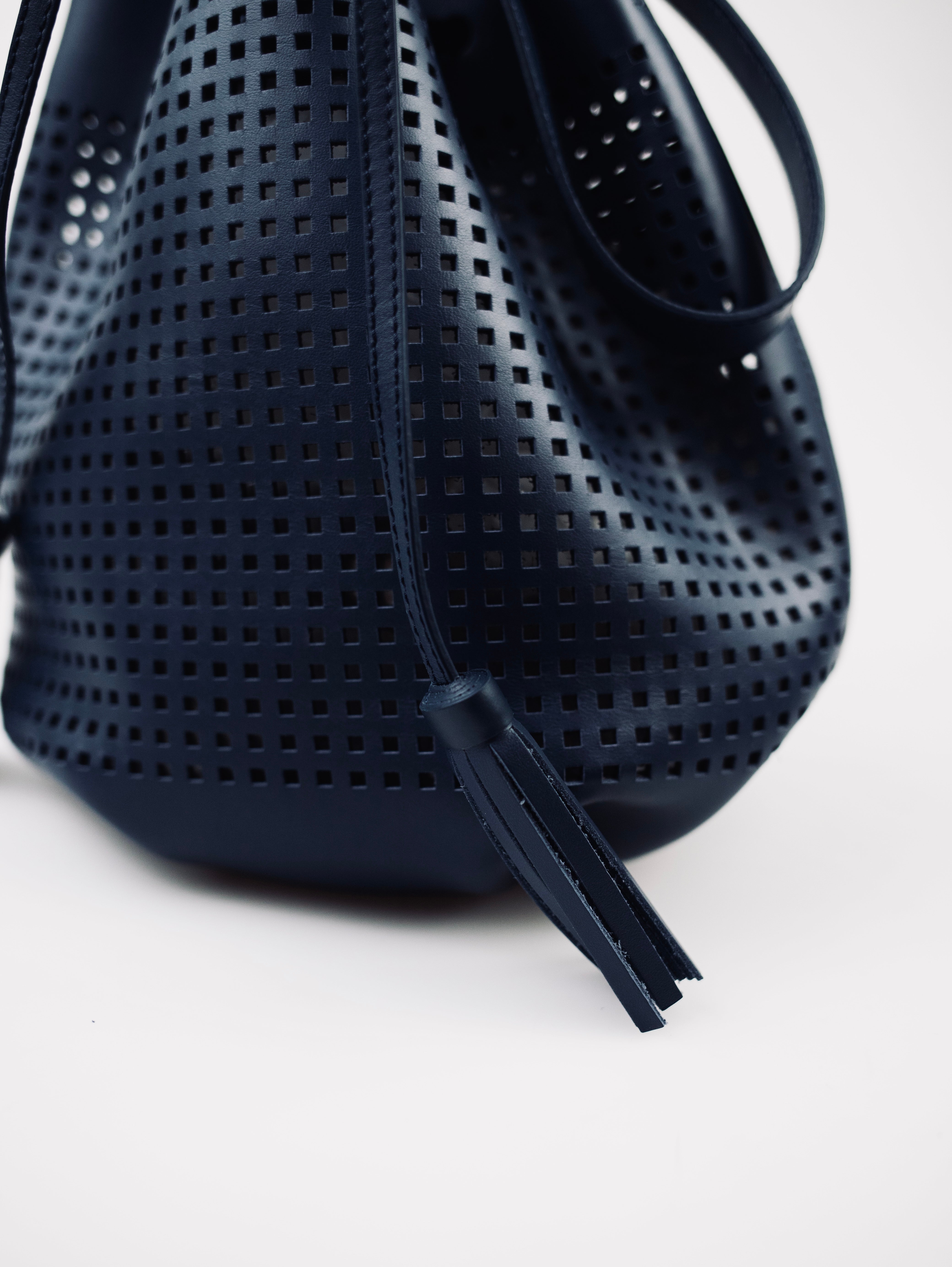 AUGUSTA PERFORATED LEATHER BAG