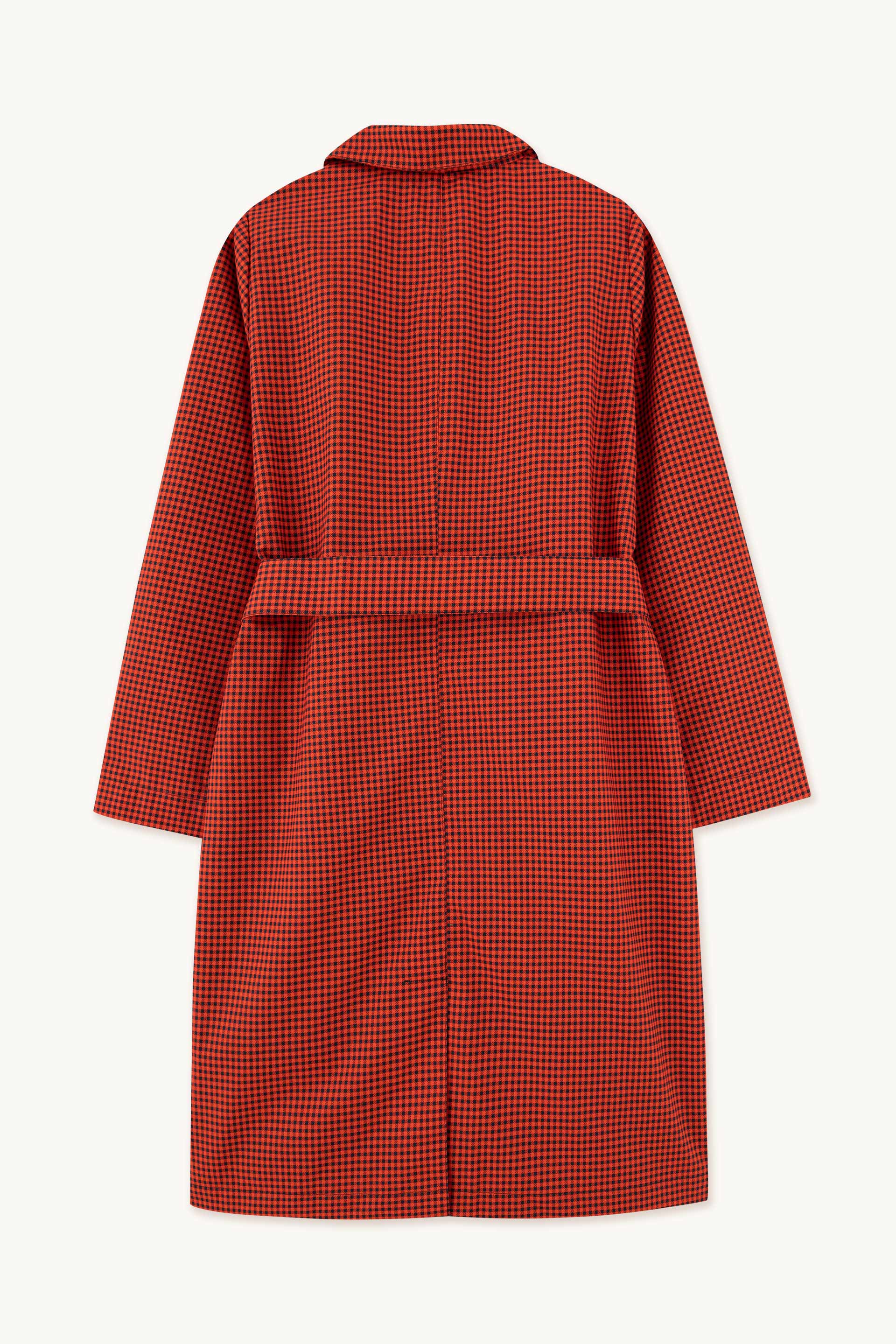 WOMAN MINI CHECK LIGHT COAT