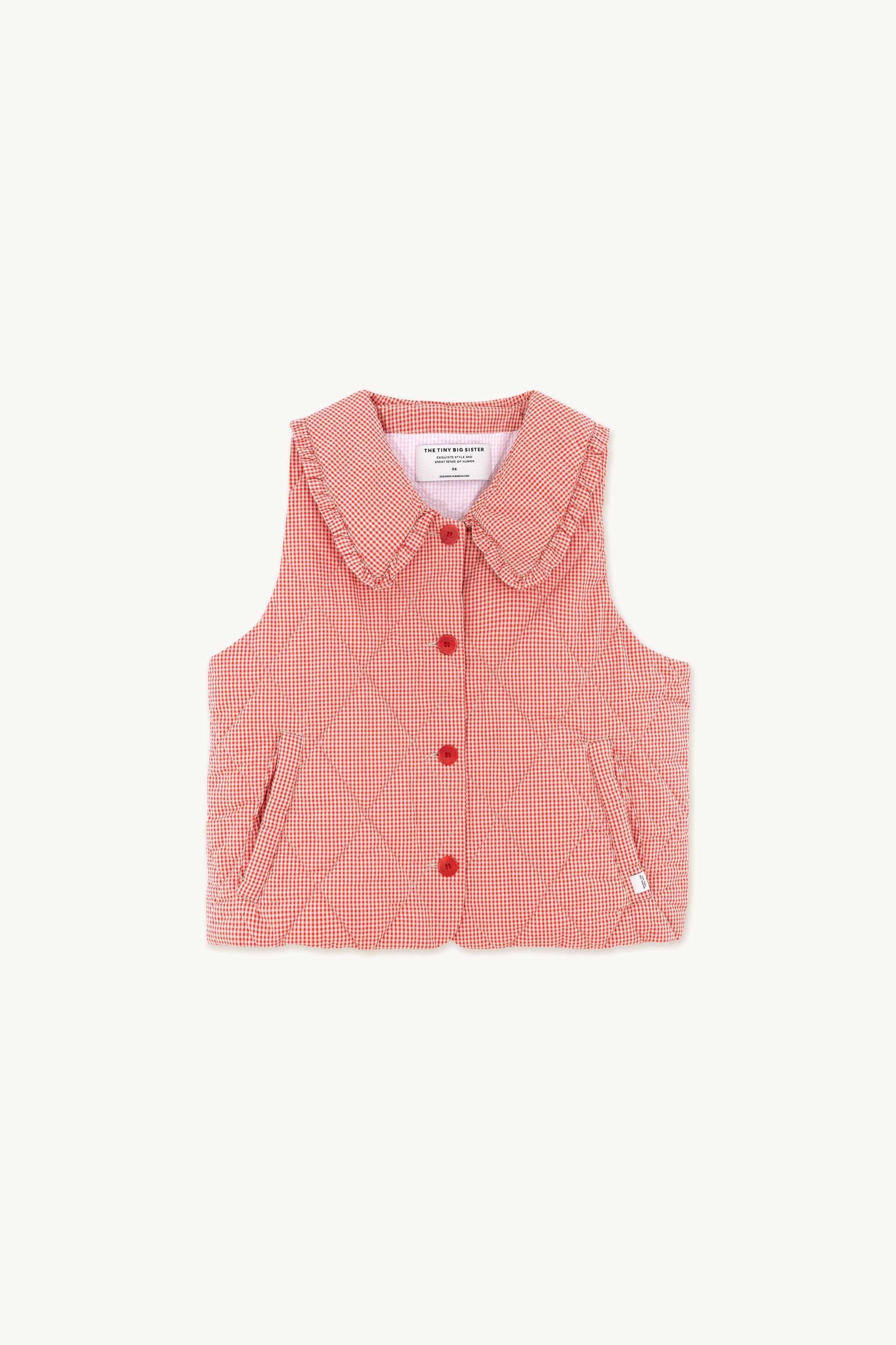 CHALECO CUELLO SEERSUCKER