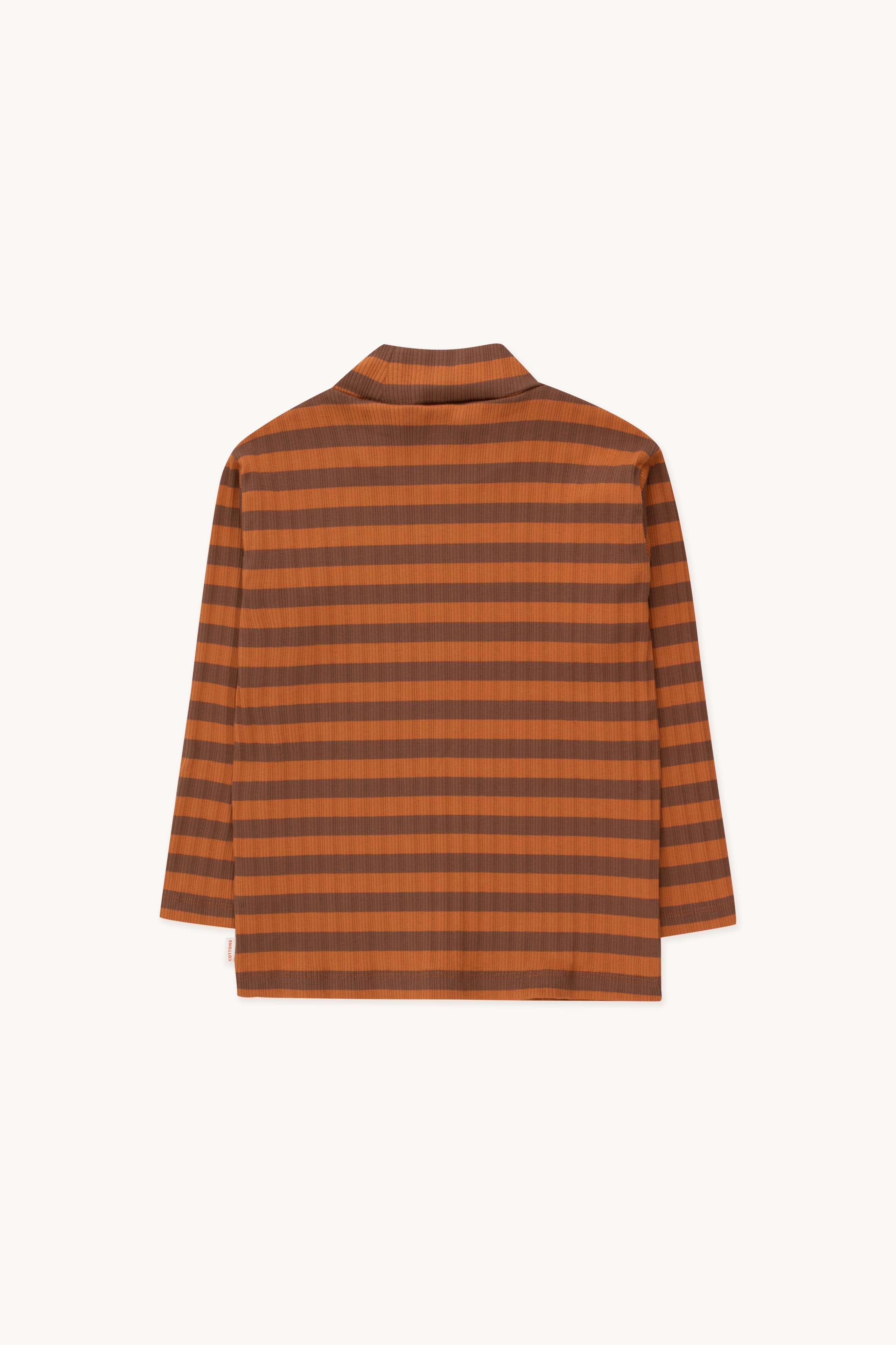 STRIPES MOCKNECK TEE