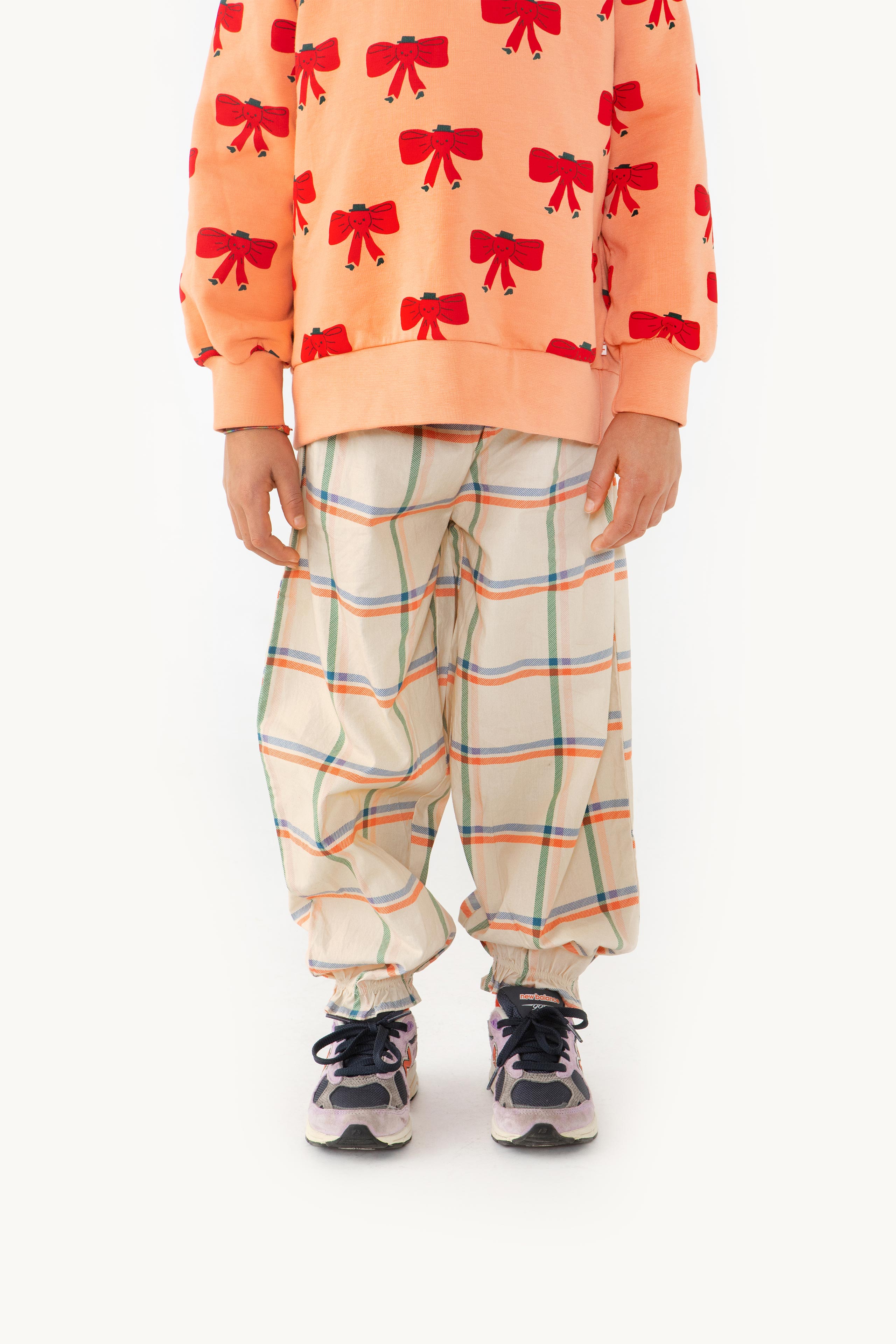 CHECK FRILL PANT