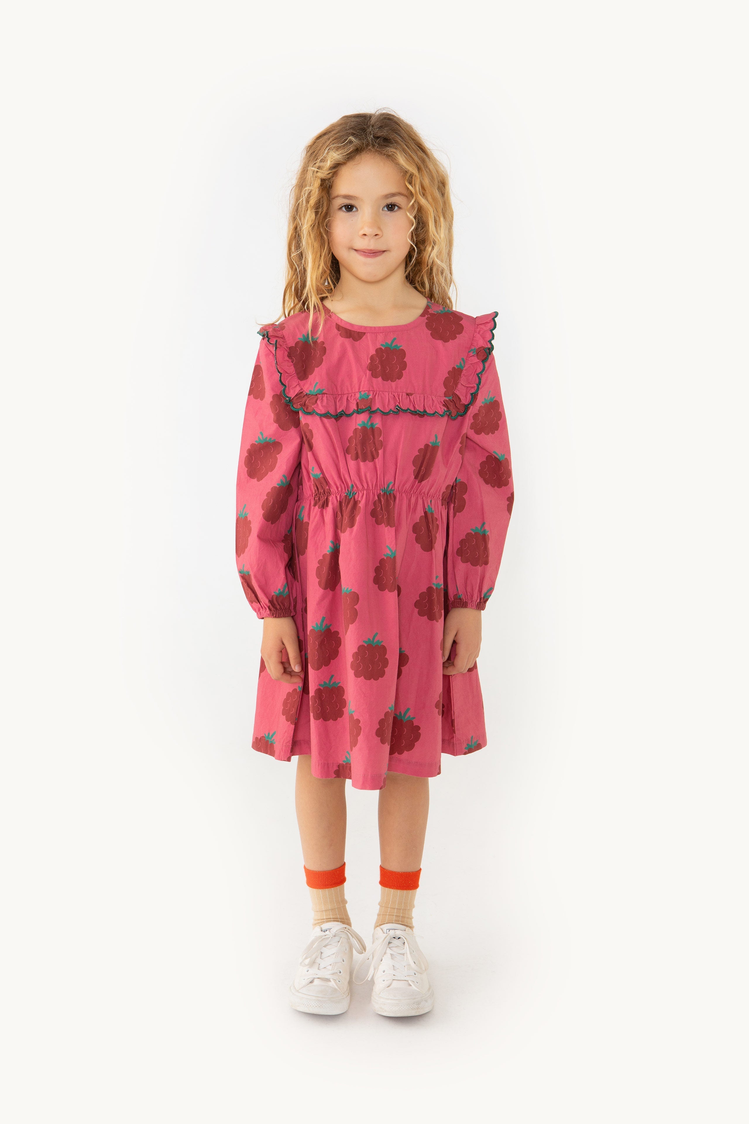 RASPBERRIES SAILOR FRILLS DRESS