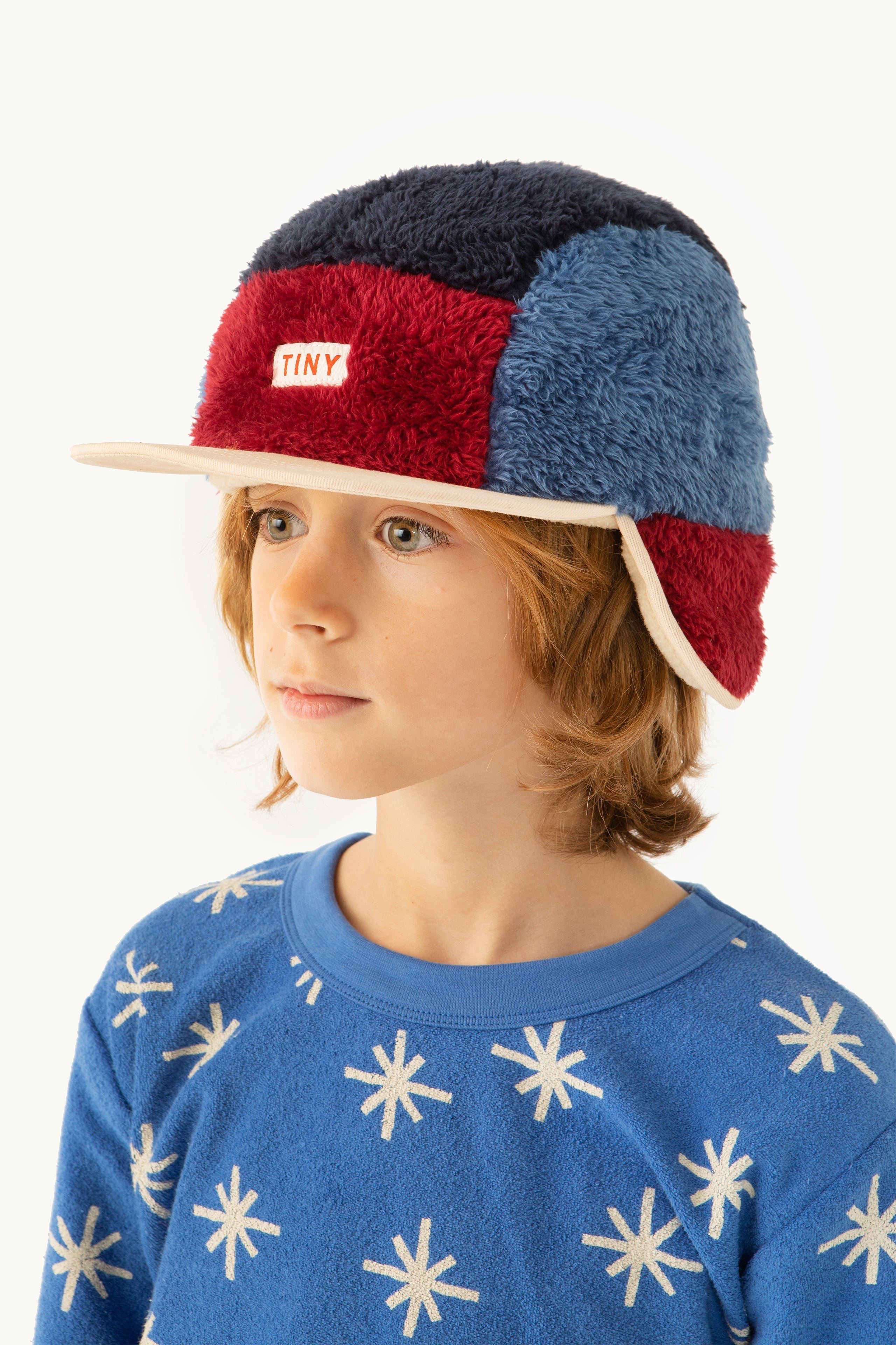 COLOR BLOCK POLAR SHERPA CAP
