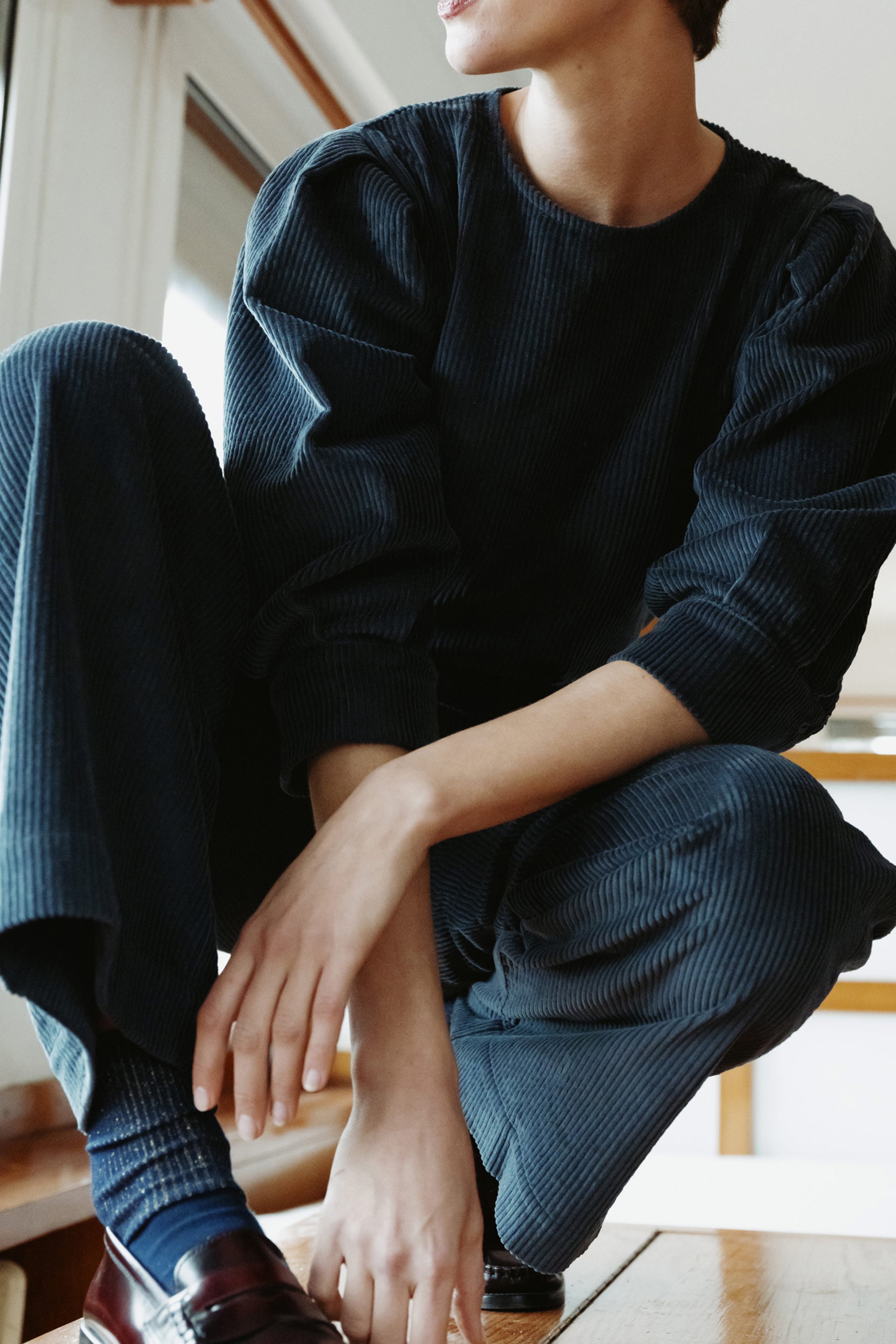 CORDUROY BLOUSE