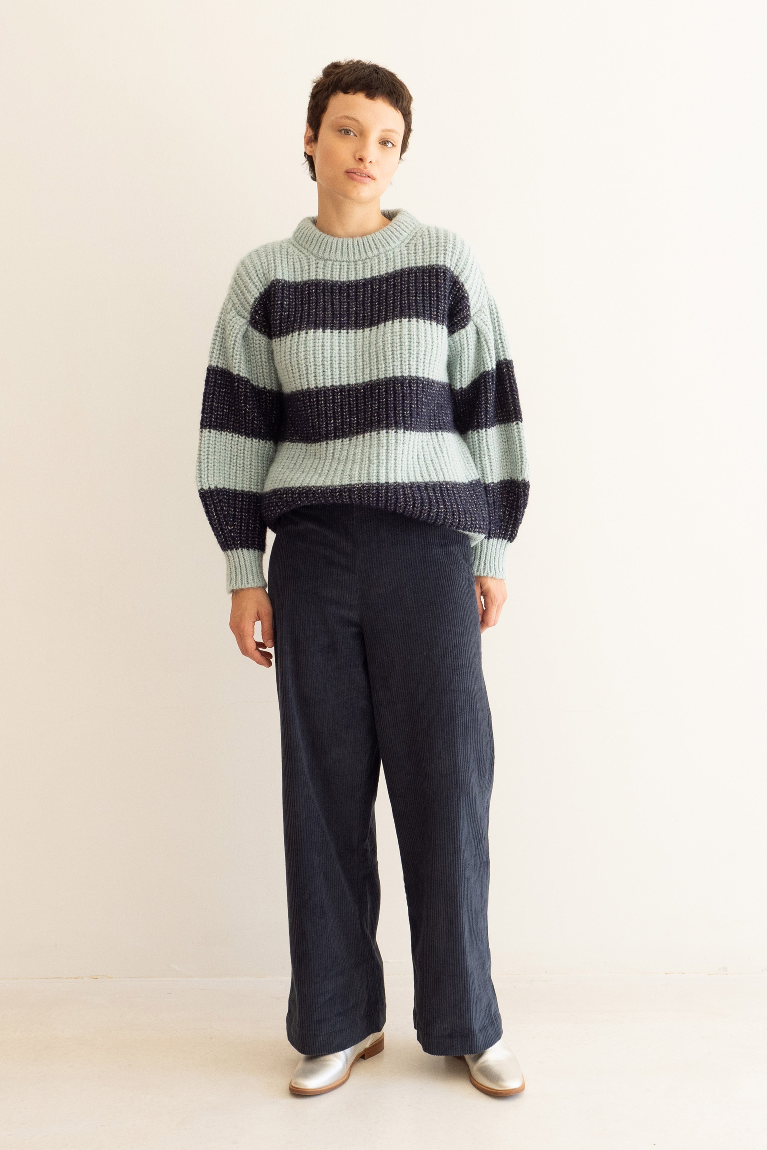 CORDUROY WIDE TROUSERS