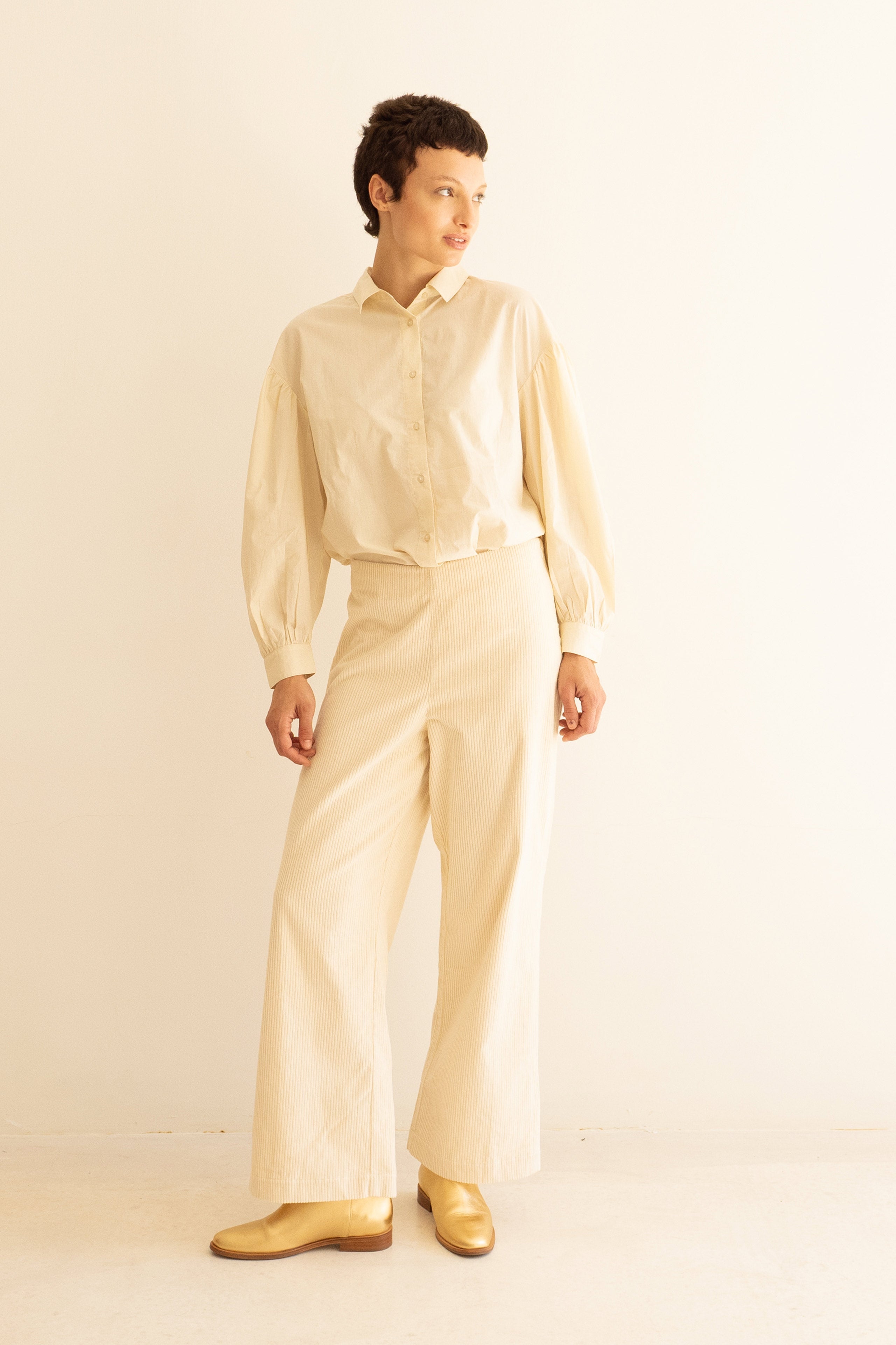 CORDUROY WIDE TROUSERS