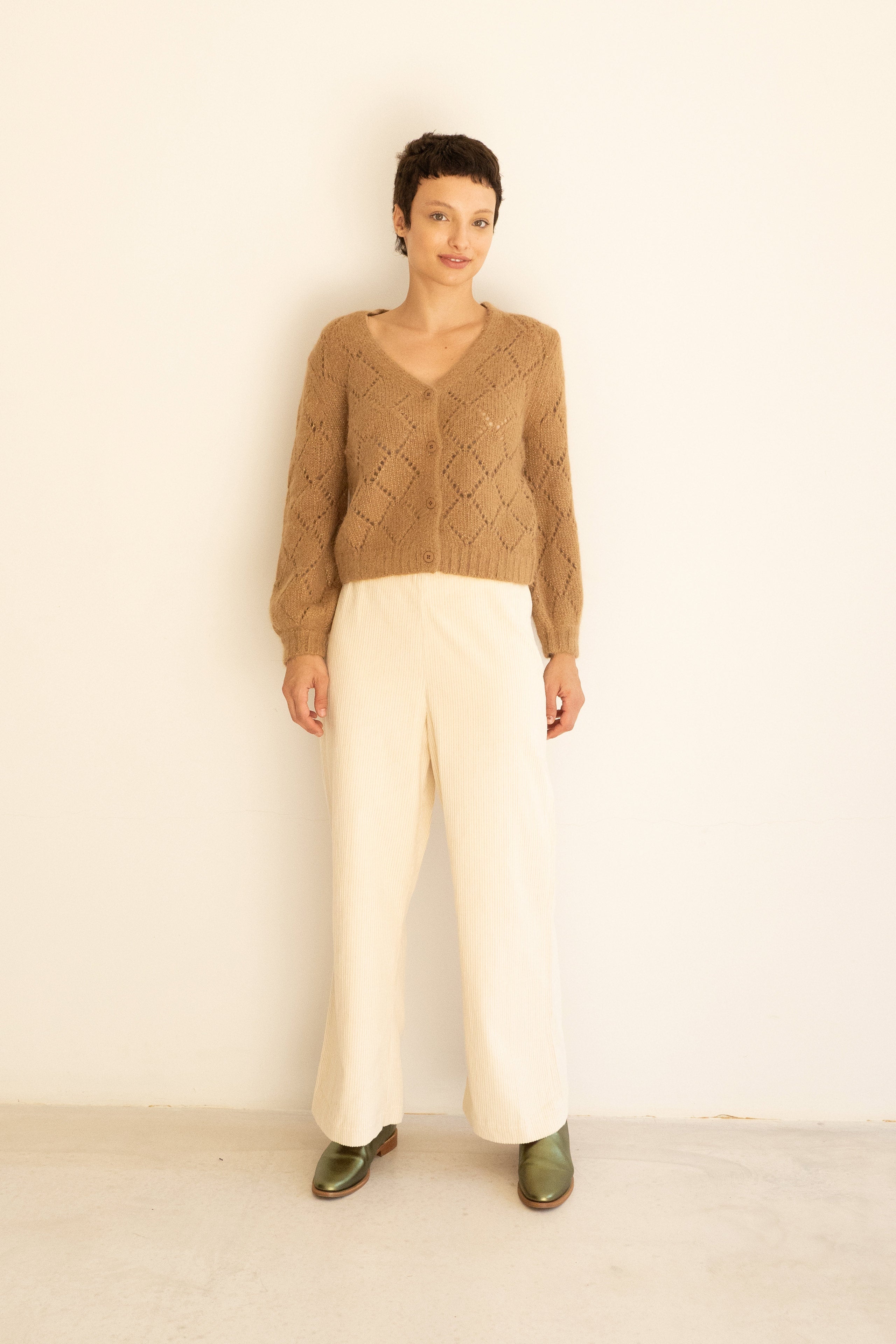 CORDUROY WIDE TROUSERS
