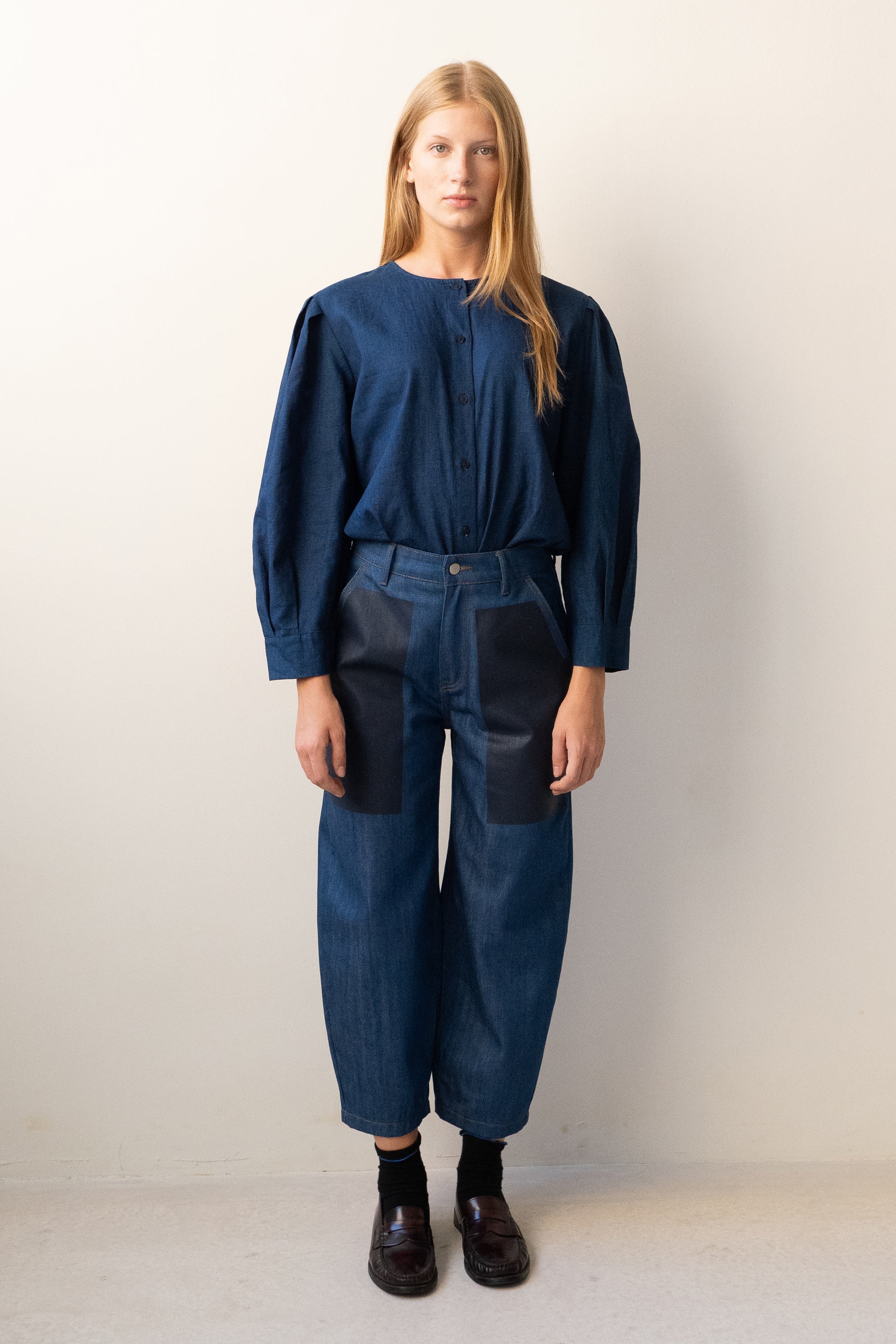 PLEATED BLOUSE