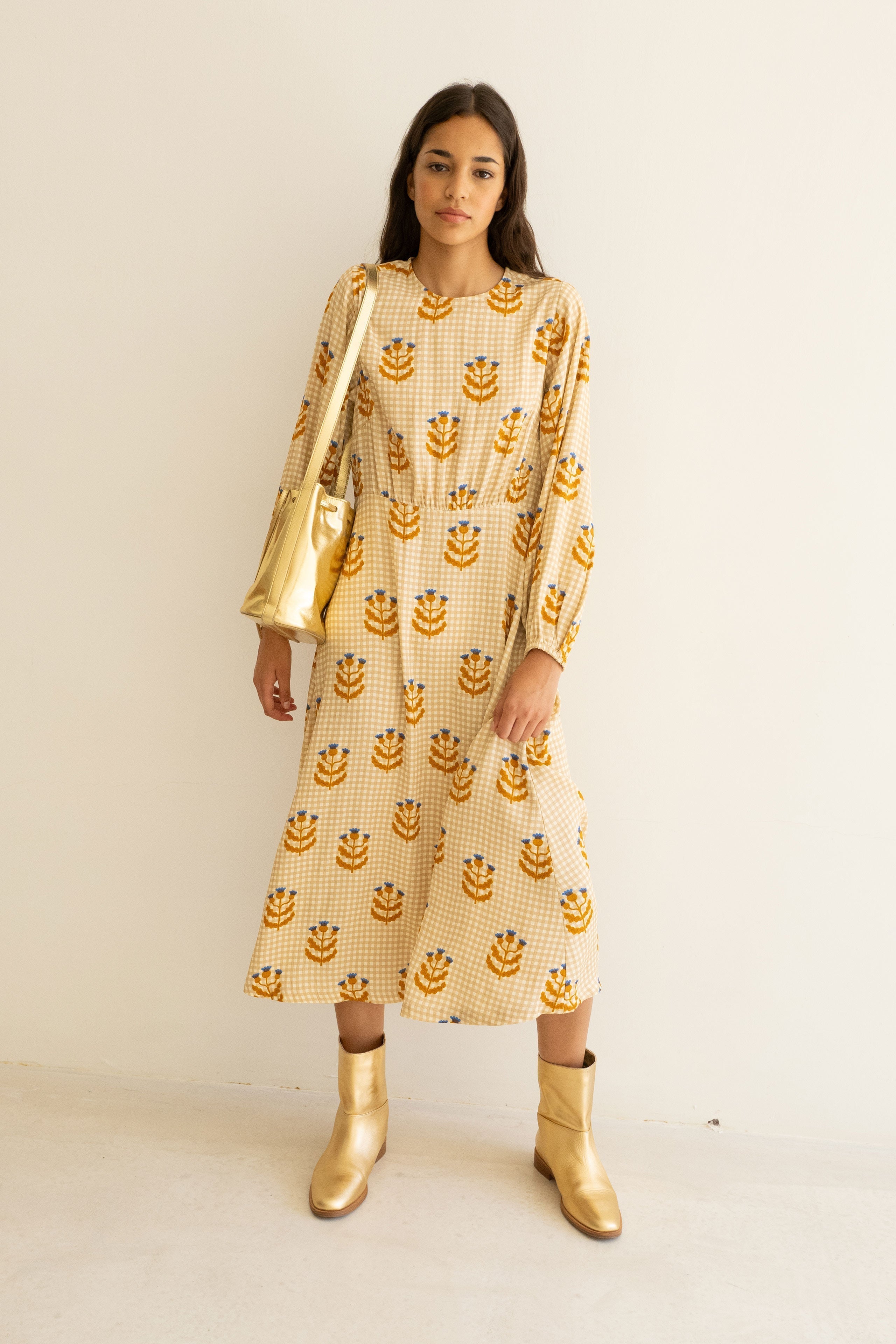 CORNFLOWERS MIDI DRESS