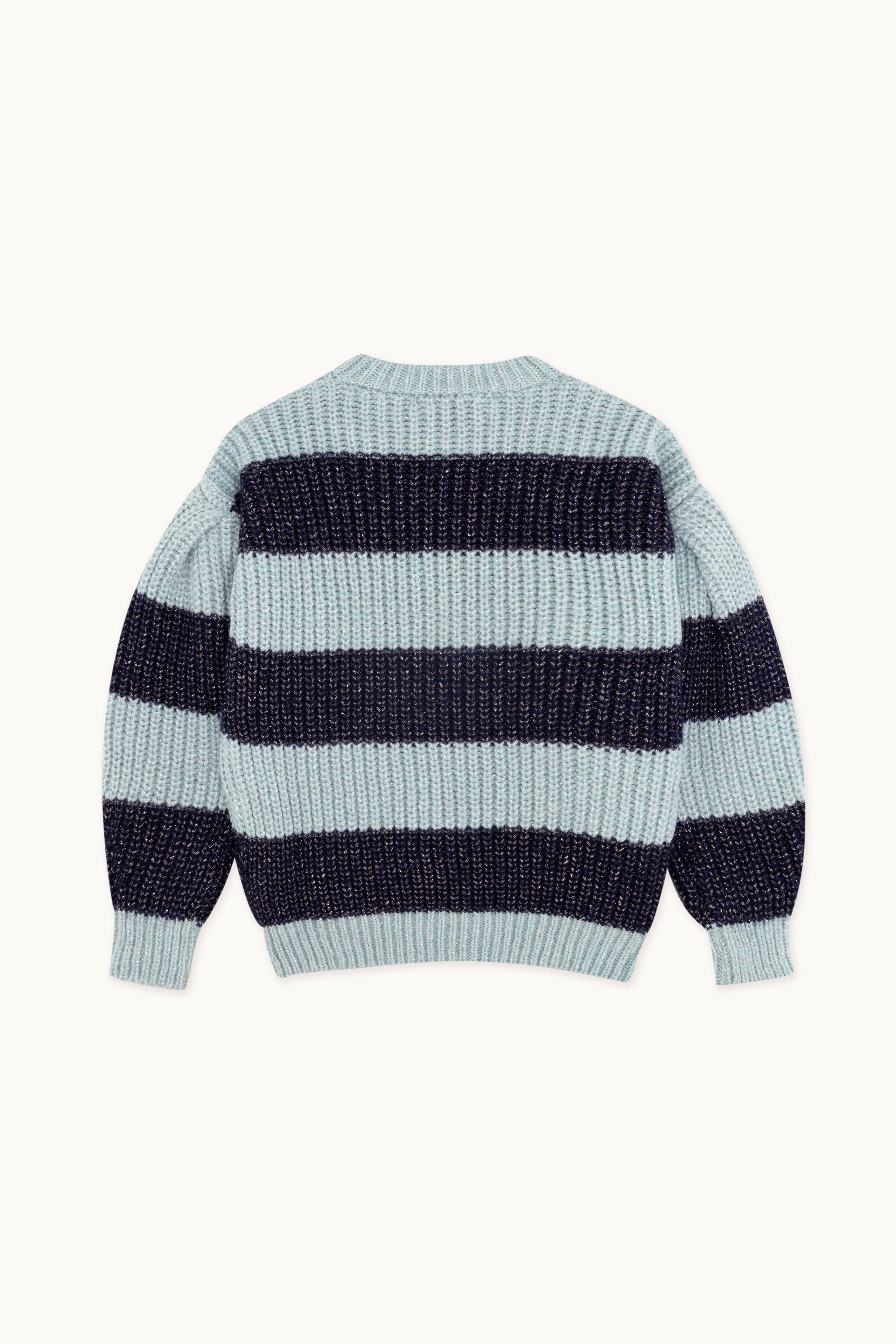 ALINA SHINY STRIPED SWEATER