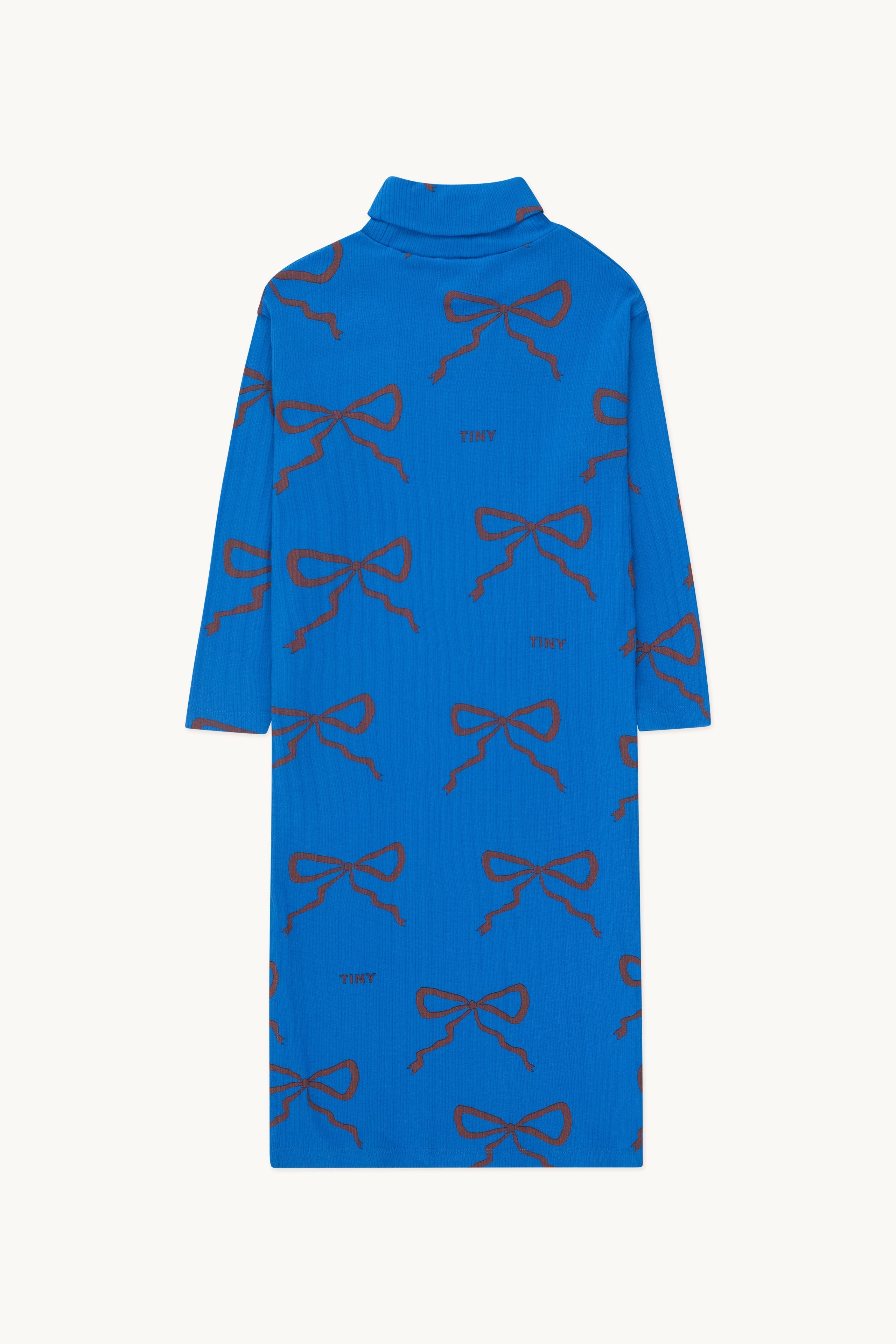 BOWS MOCKNECK DRESS