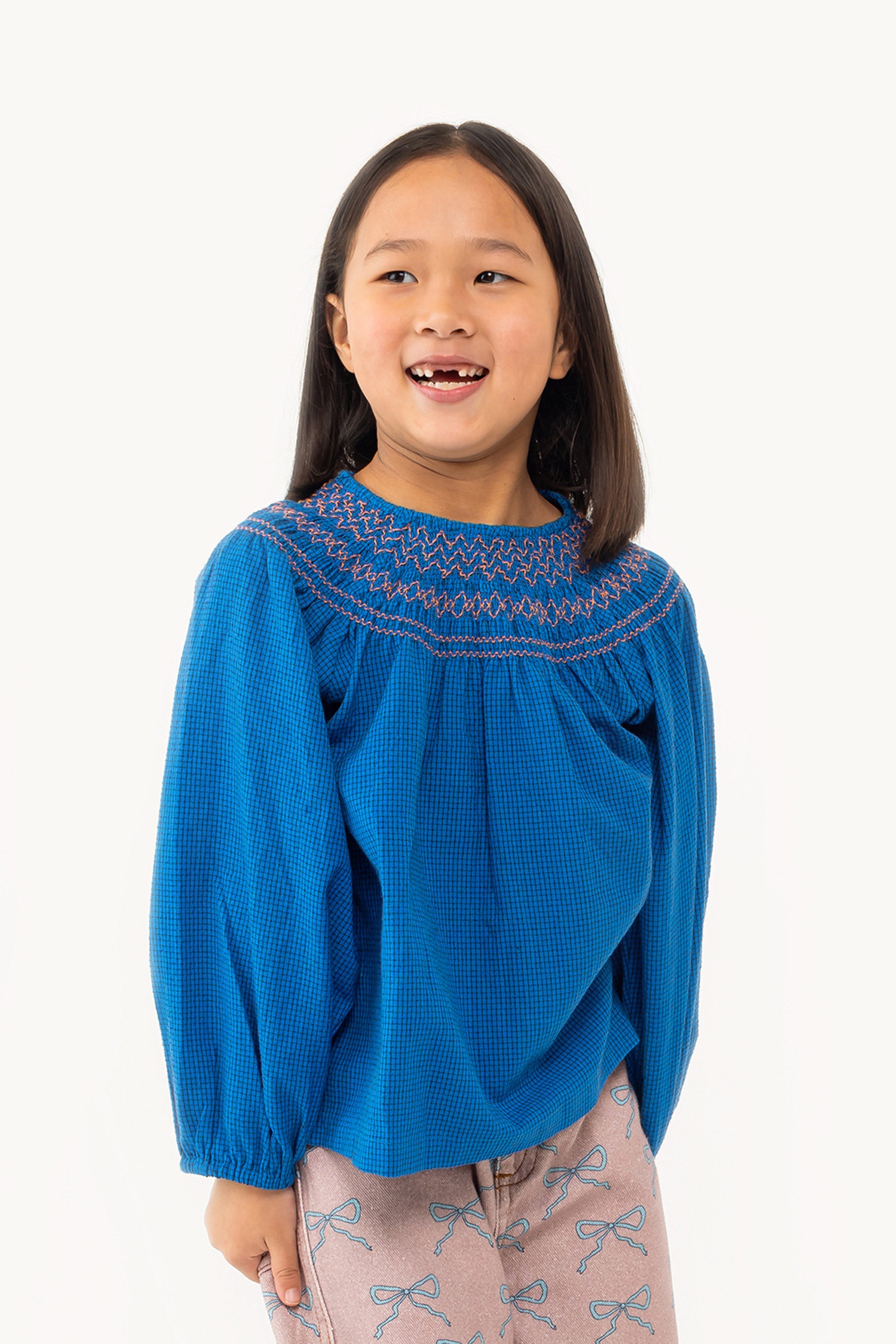 SMOCKED BLOUSE