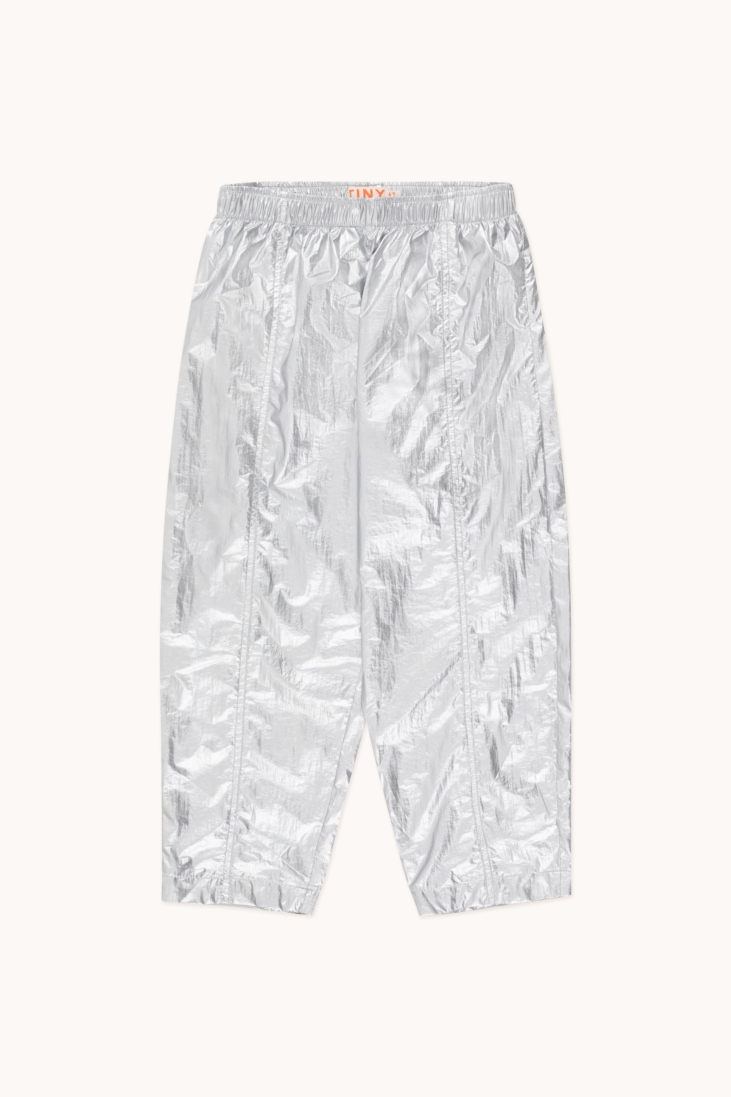 METALLIC BARREL PANT