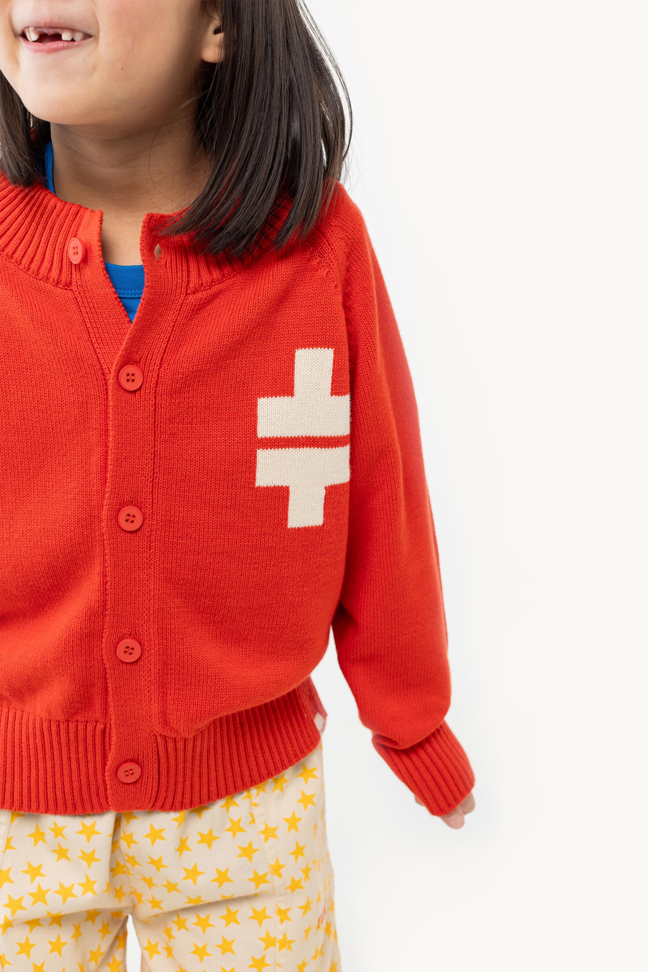 RAGLAN MOCKNECK CARDIGAN