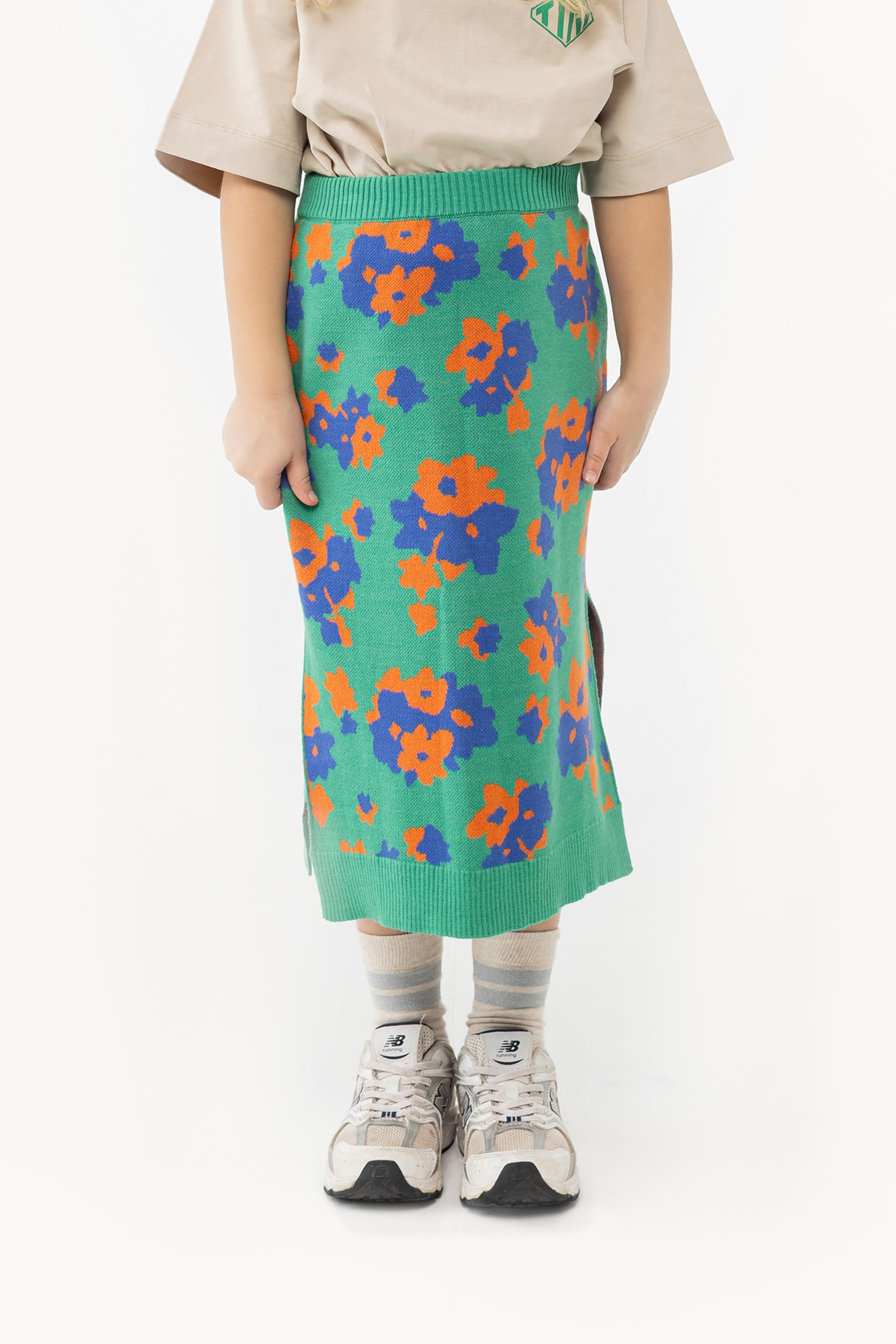 FLOWERS LONG SKIRT